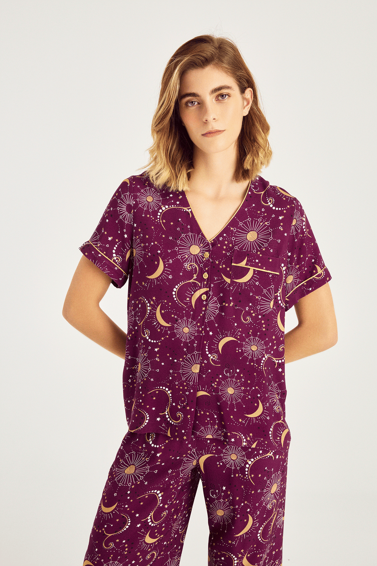 Galaksi Desen Pijama Takımı