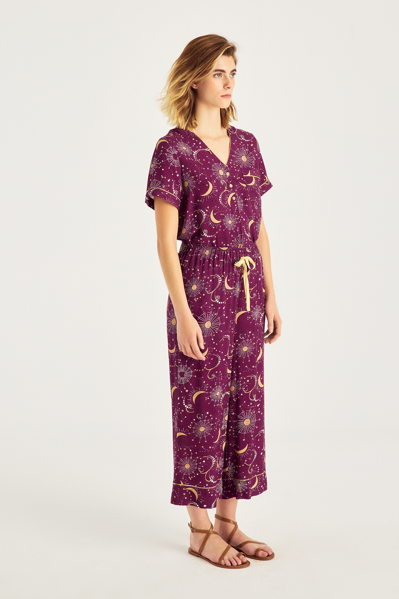 Galaksi Desen Pijama Takımı