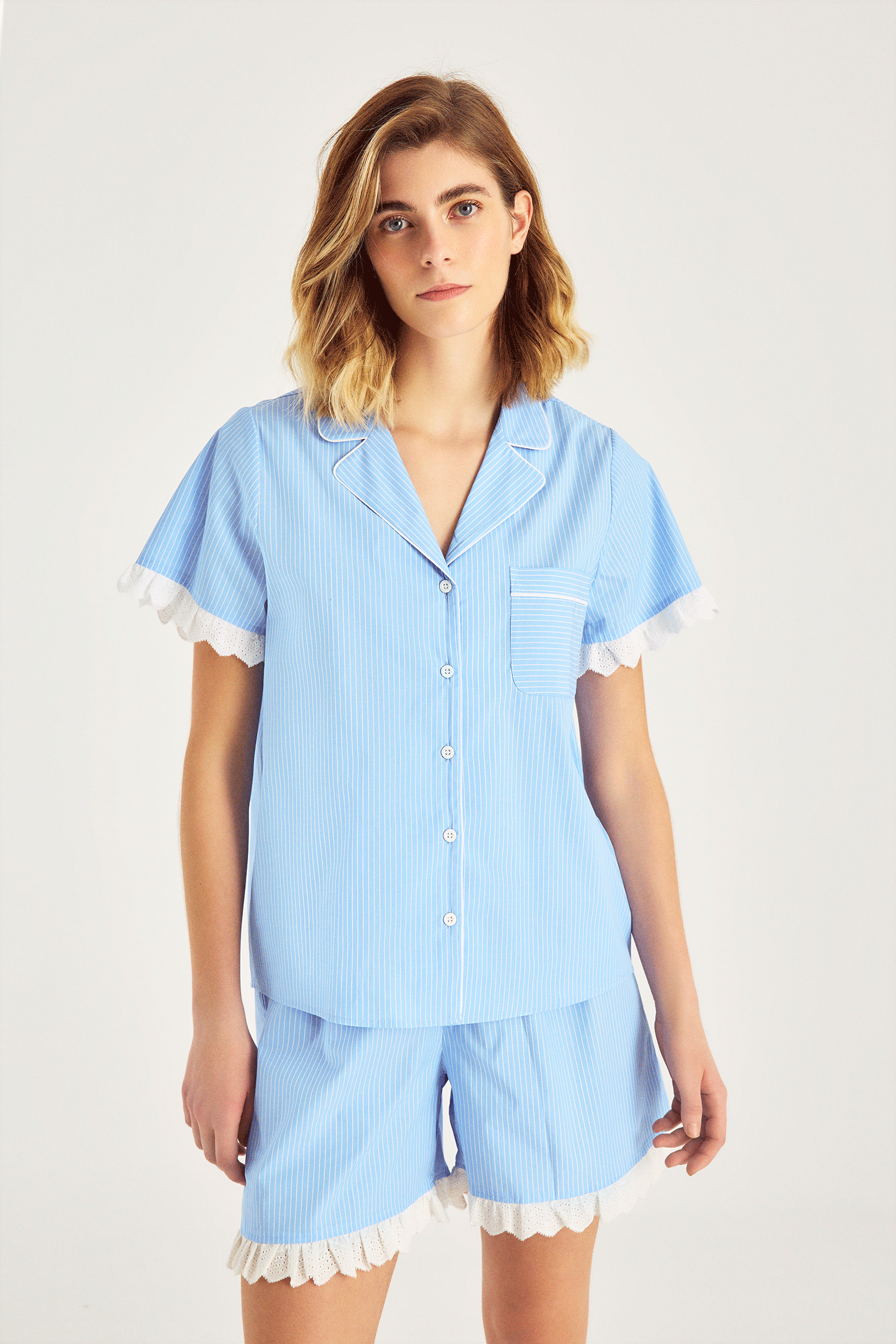 Çizgili Pijama Takımı