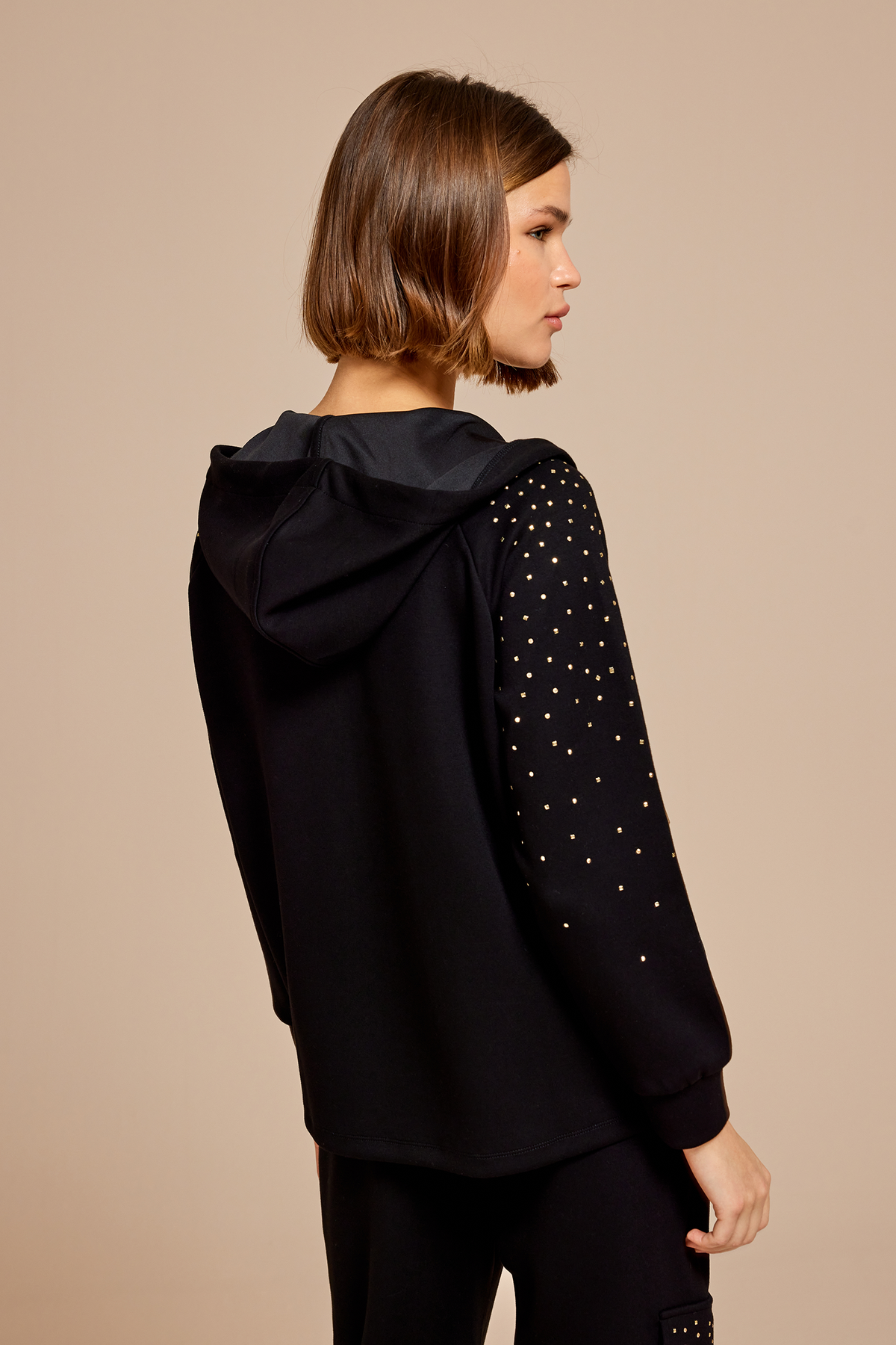 Fermuarlı Kol Detaylı Sweatshirt