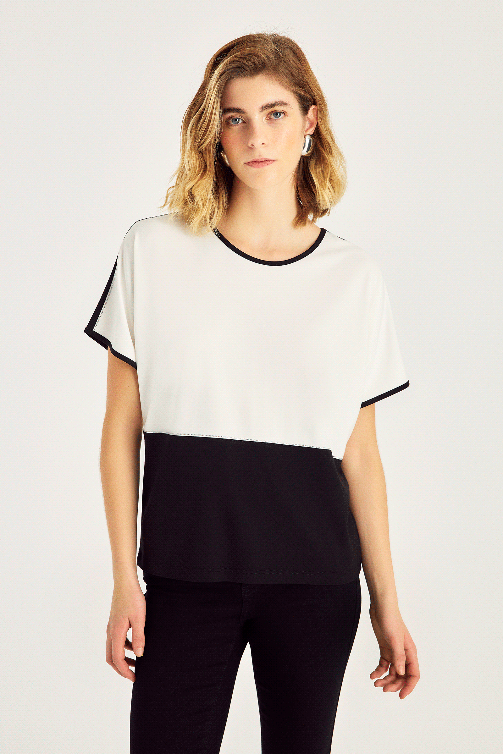 Kontrast T-Shirt