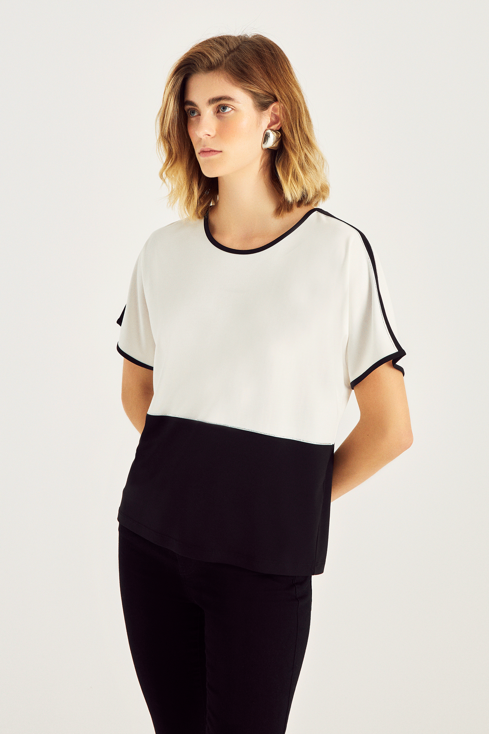 Kontrast T-Shirt