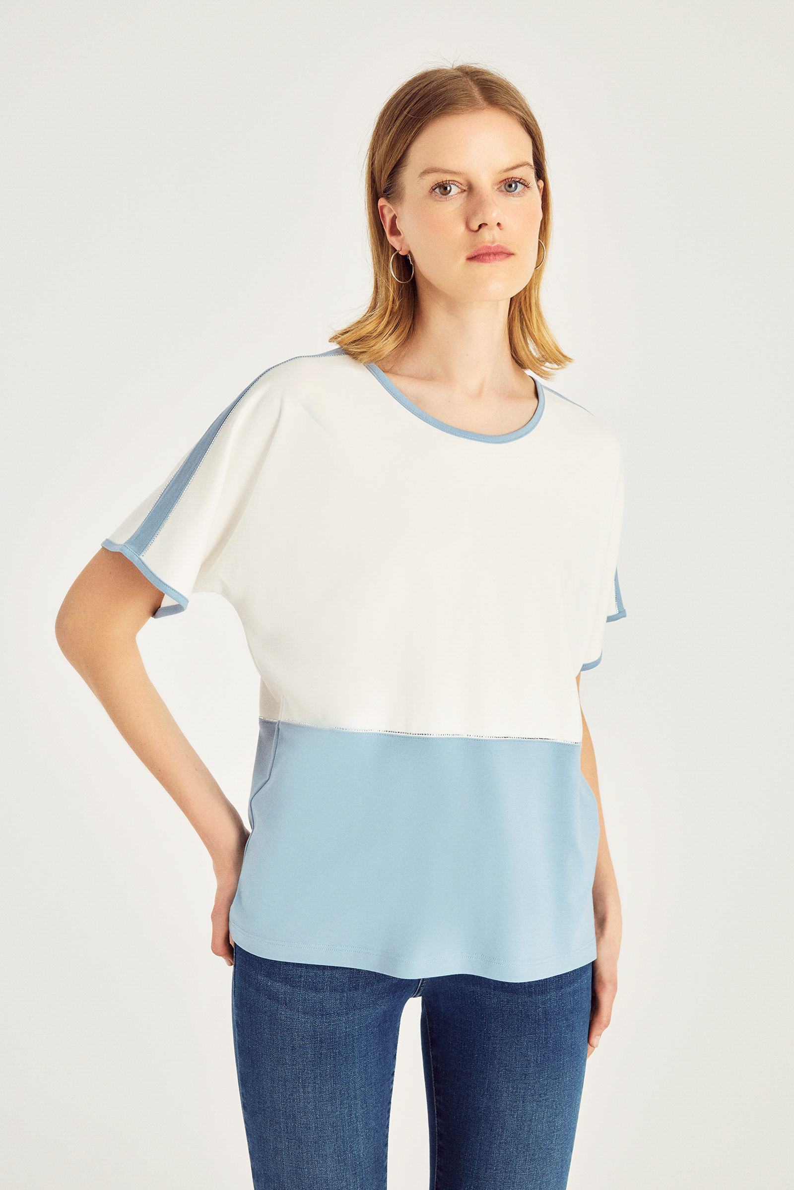 Kontrast T-Shirt