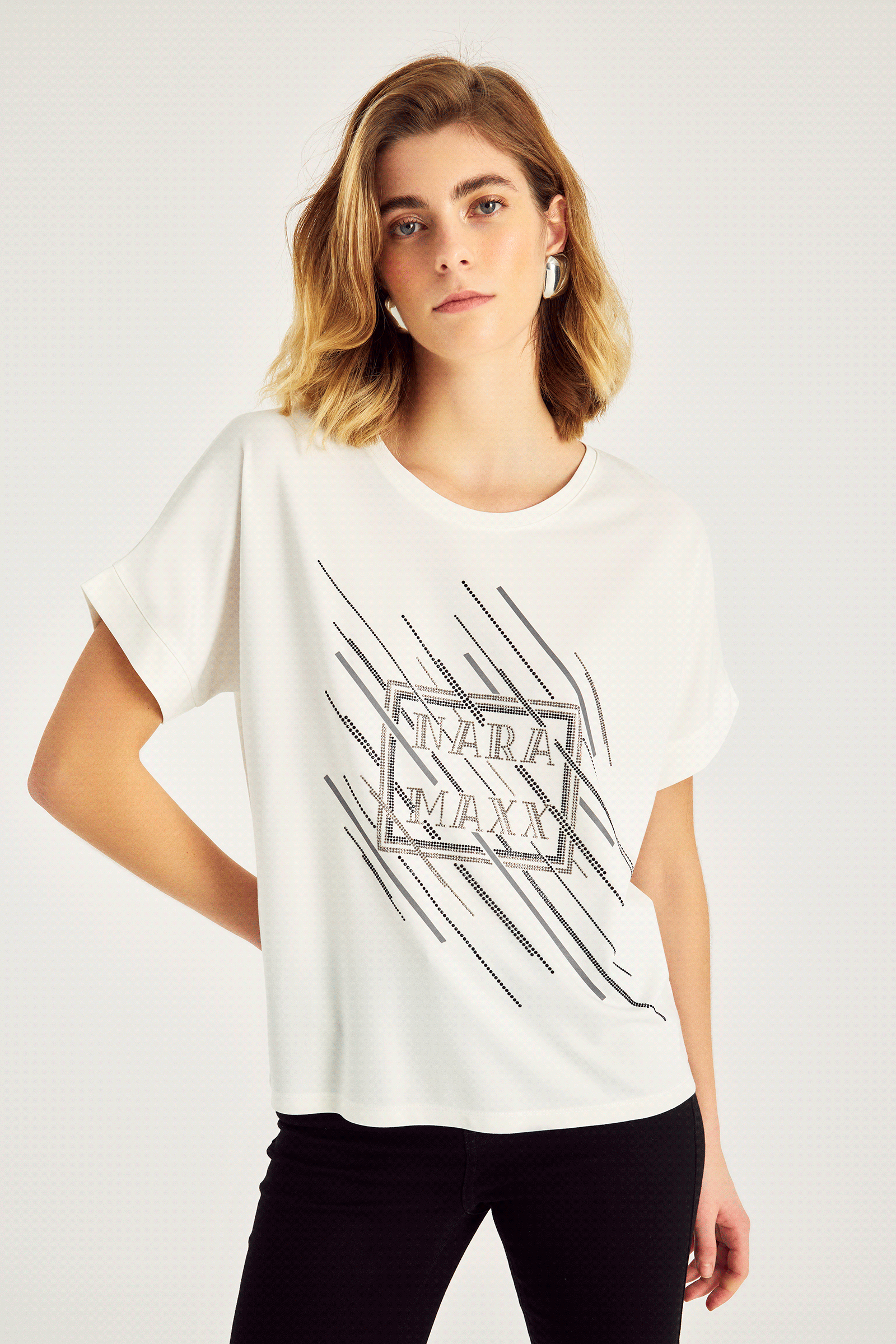 Taş Baskılı T-Shırt