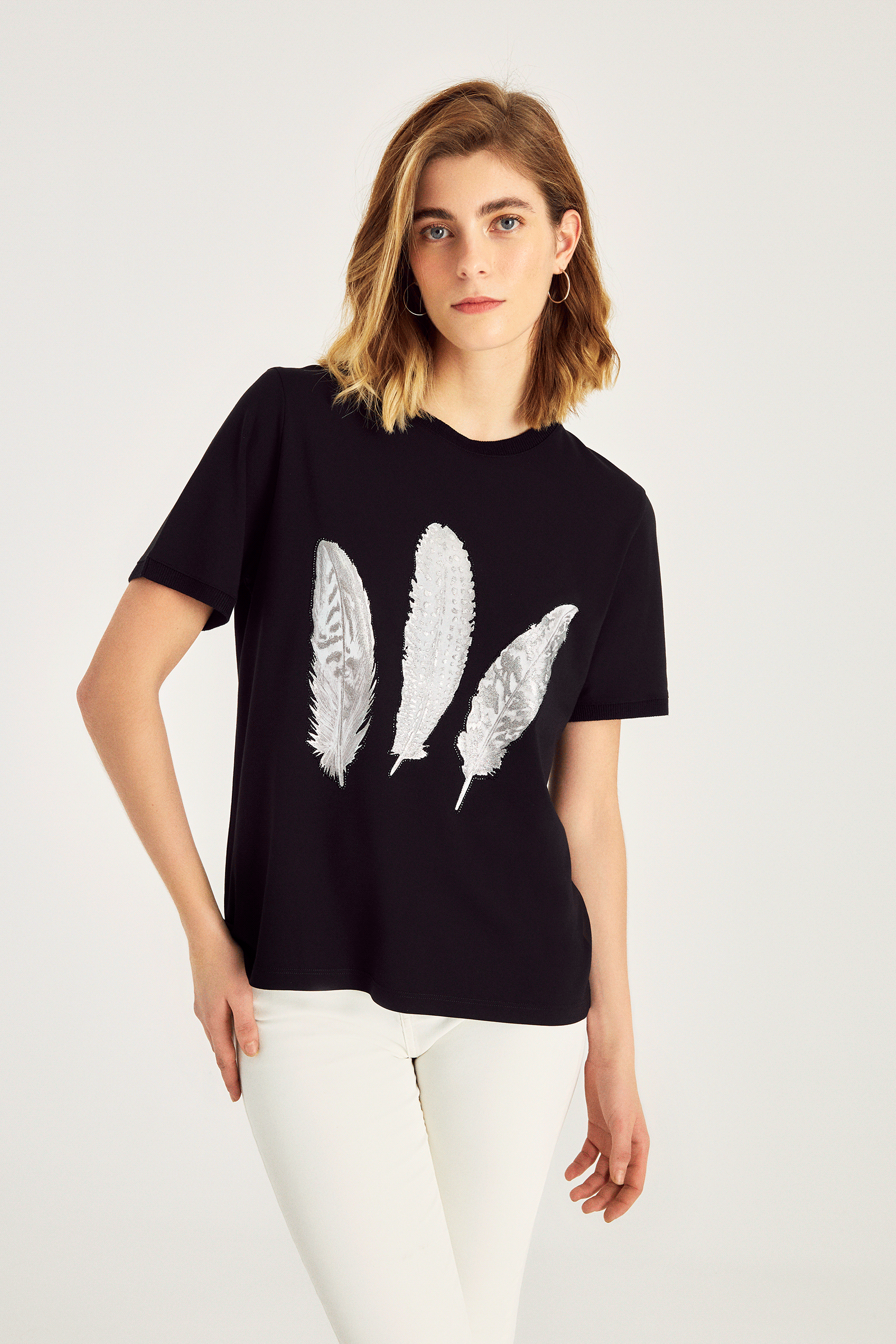 Varak Baskılı T-Shırt