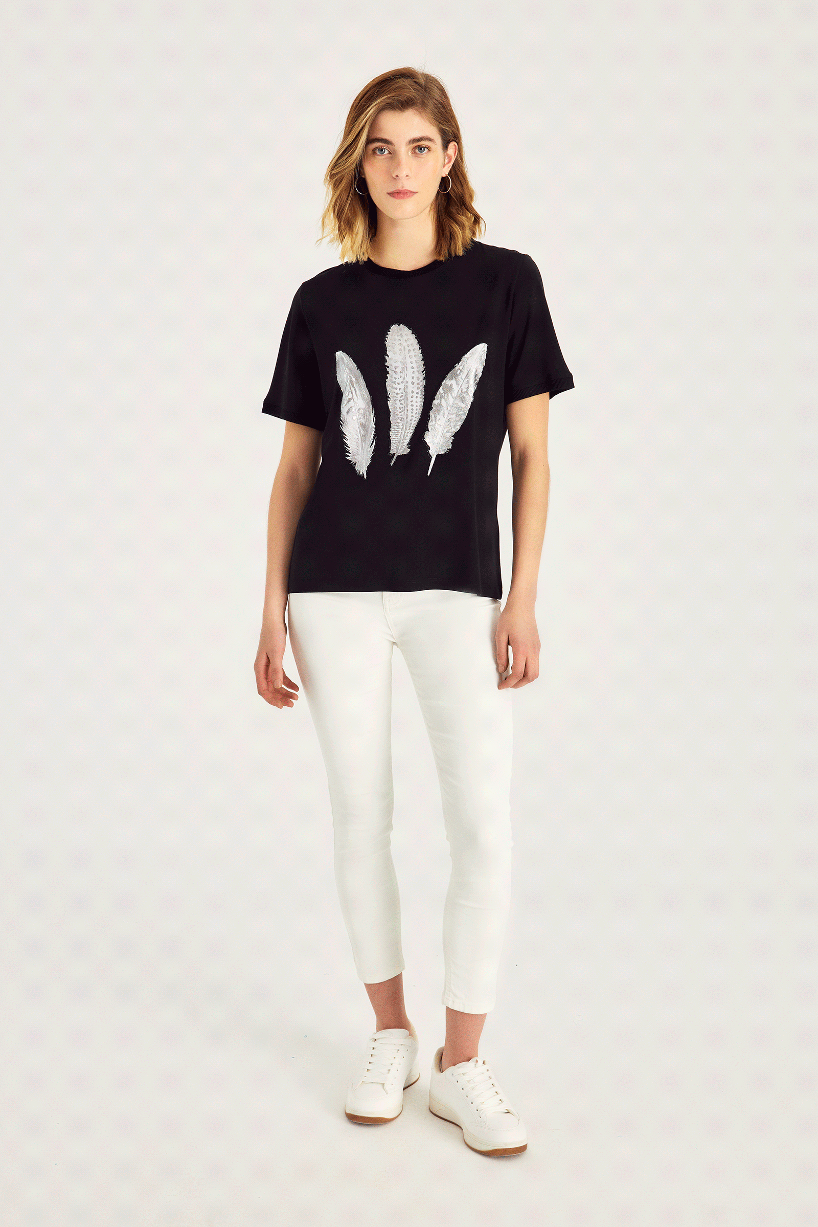 Varak Baskılı T-Shırt