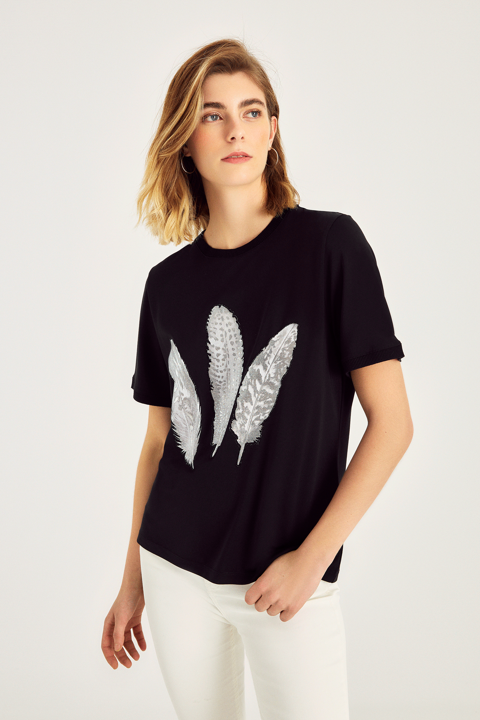 Varak Baskılı T-Shırt