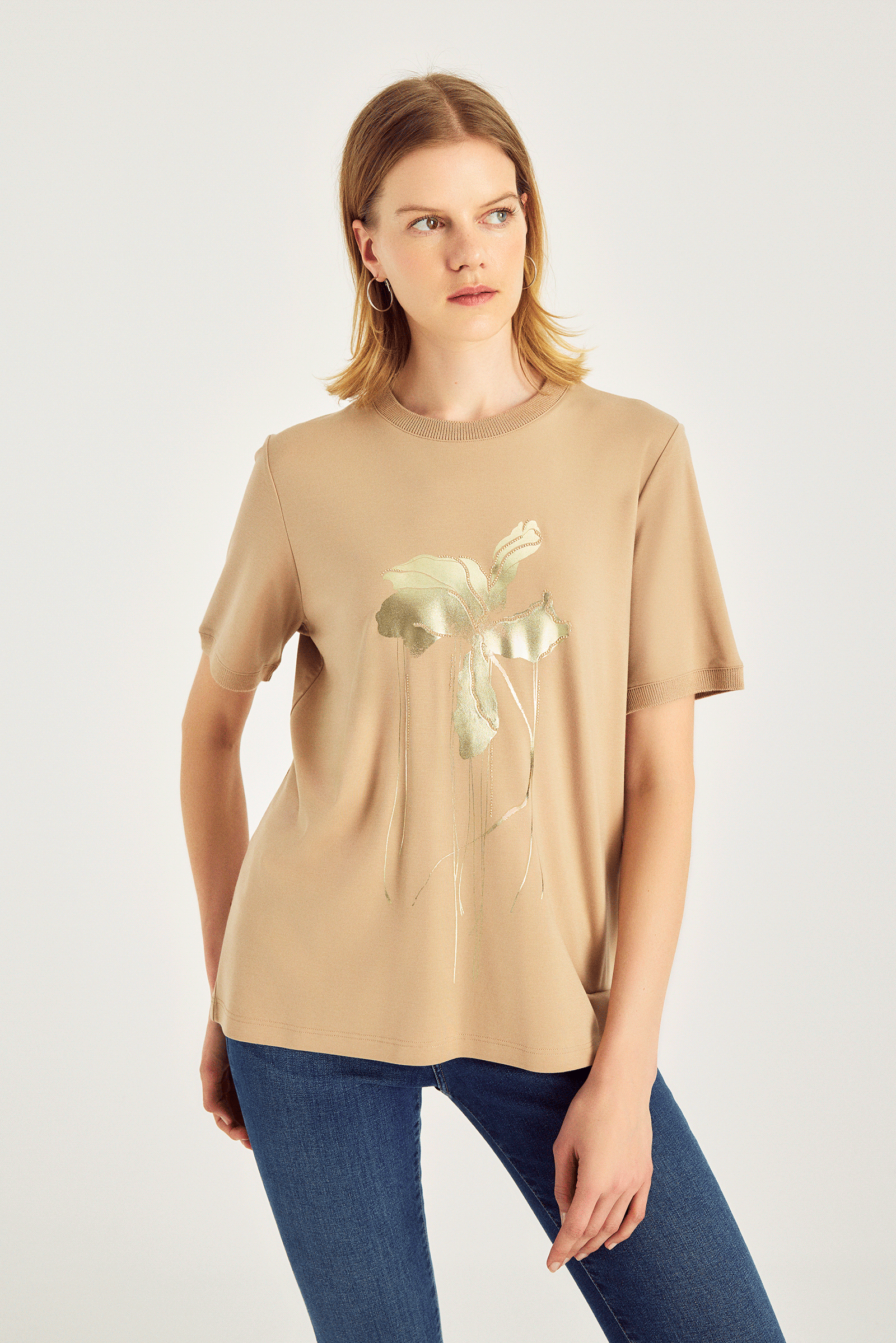 Varak Baskılı T-Shırt