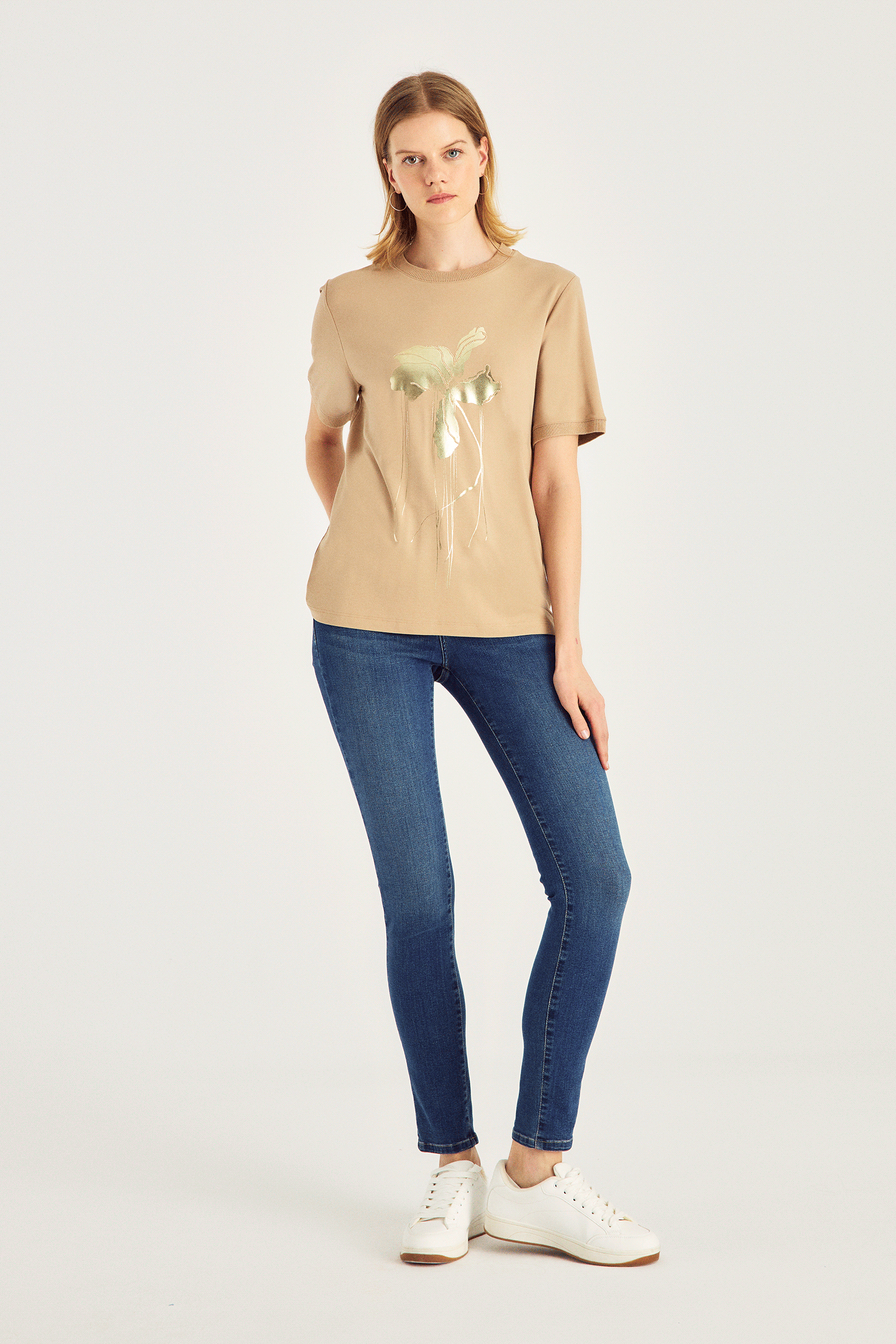 Varak Baskılı T-Shırt