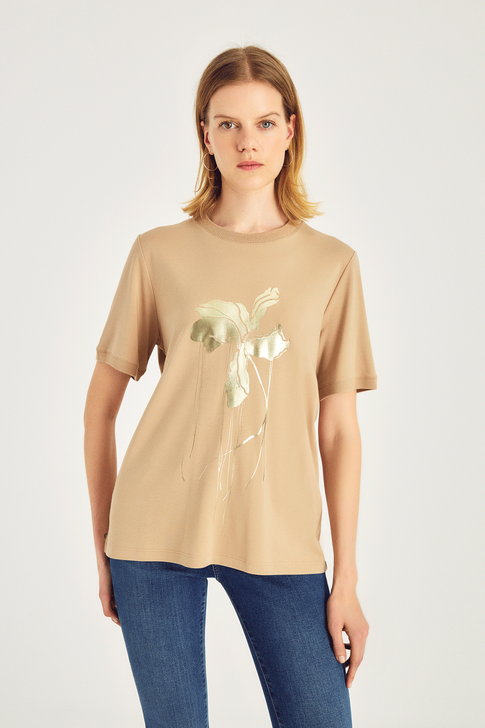 Varak Baskılı T-Shırt