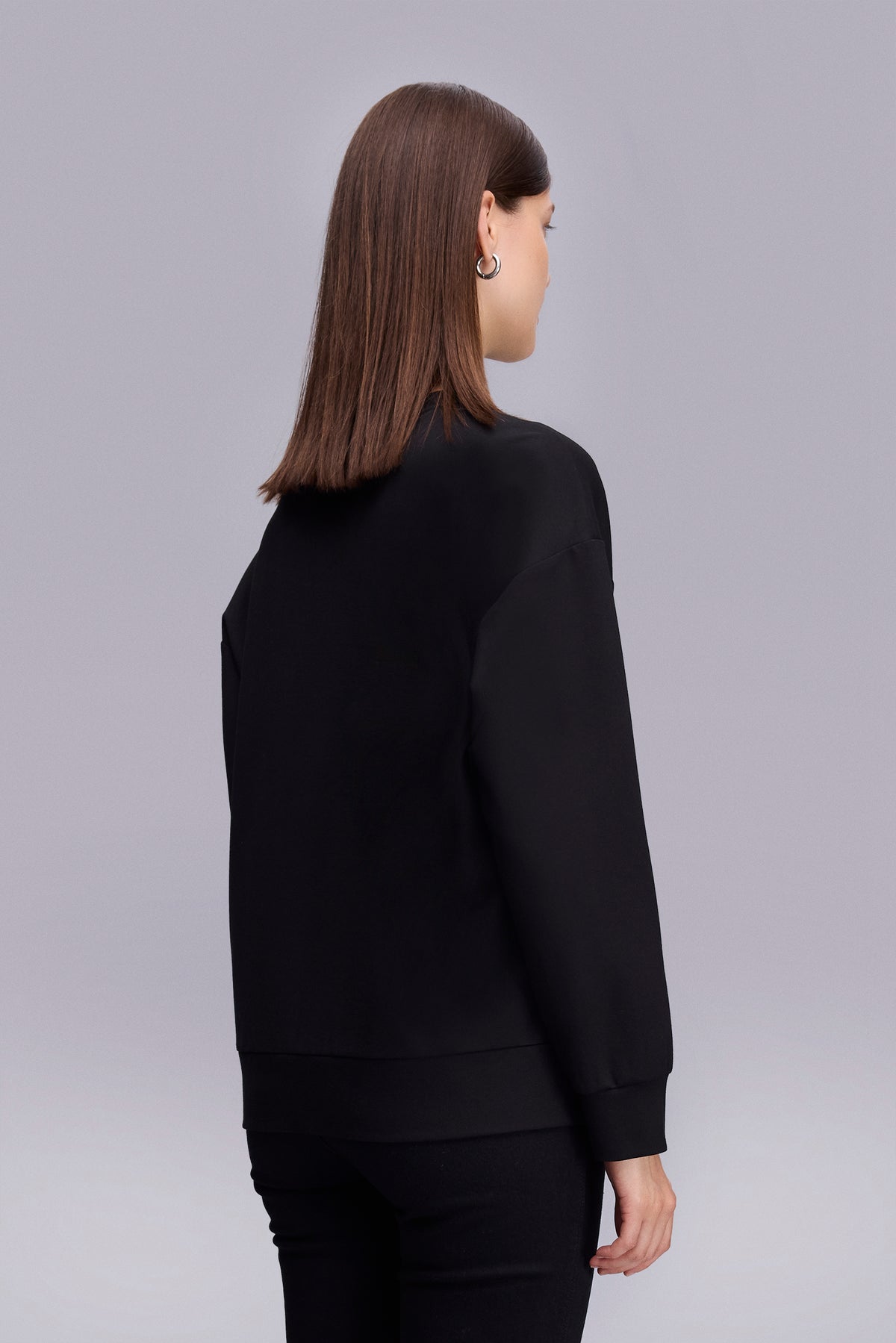 Taşlı Aksesuarlı SweatShıirt