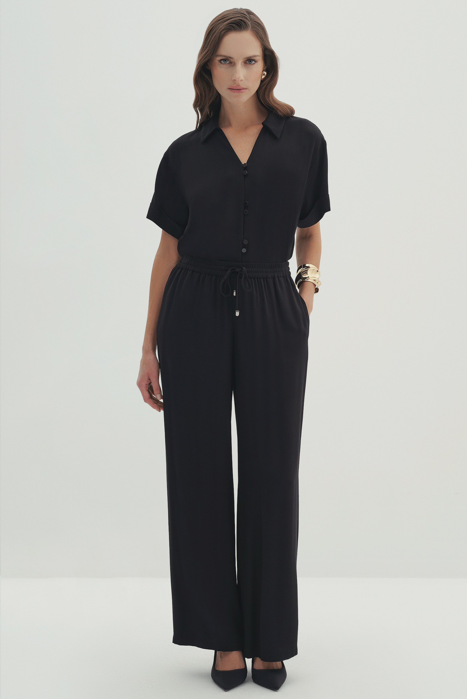 Gömlek Yakalı Bluz