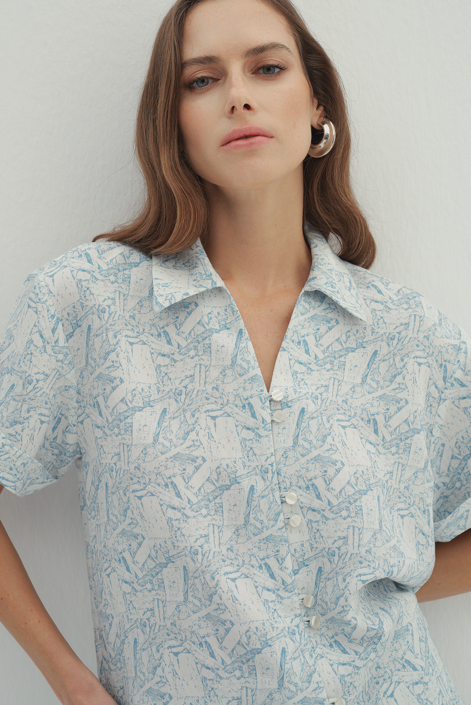 Gömlek Yakalı Bluz