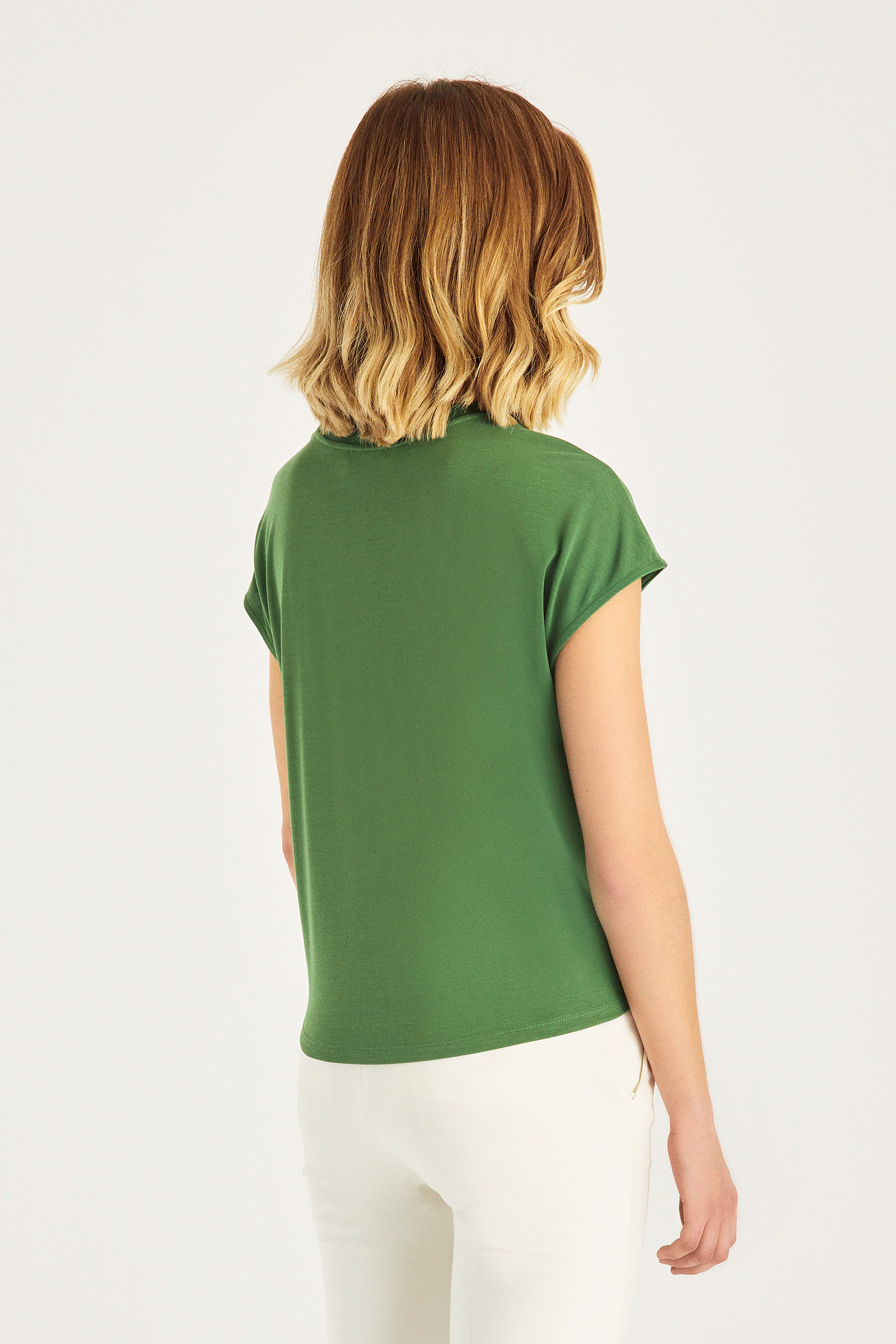 Önü Bağlamalı Örme Bluz