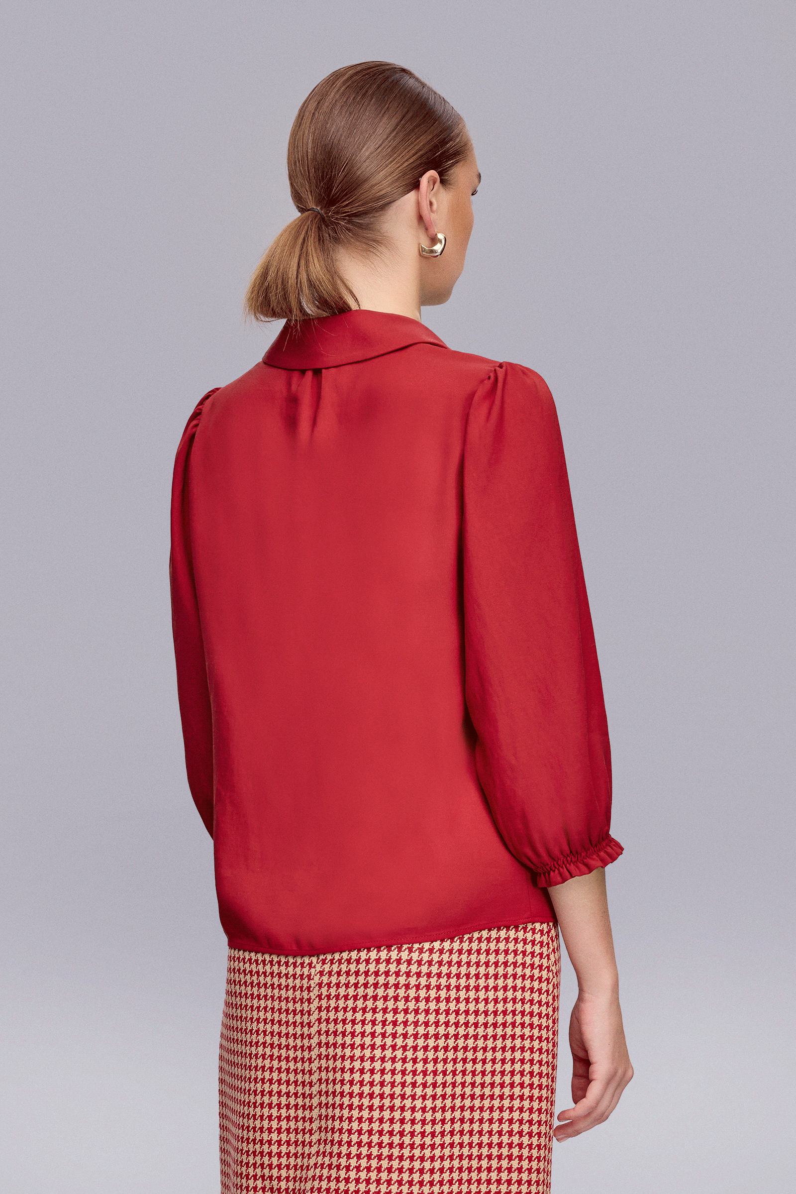 Truvakar Kol Desenli Bluz