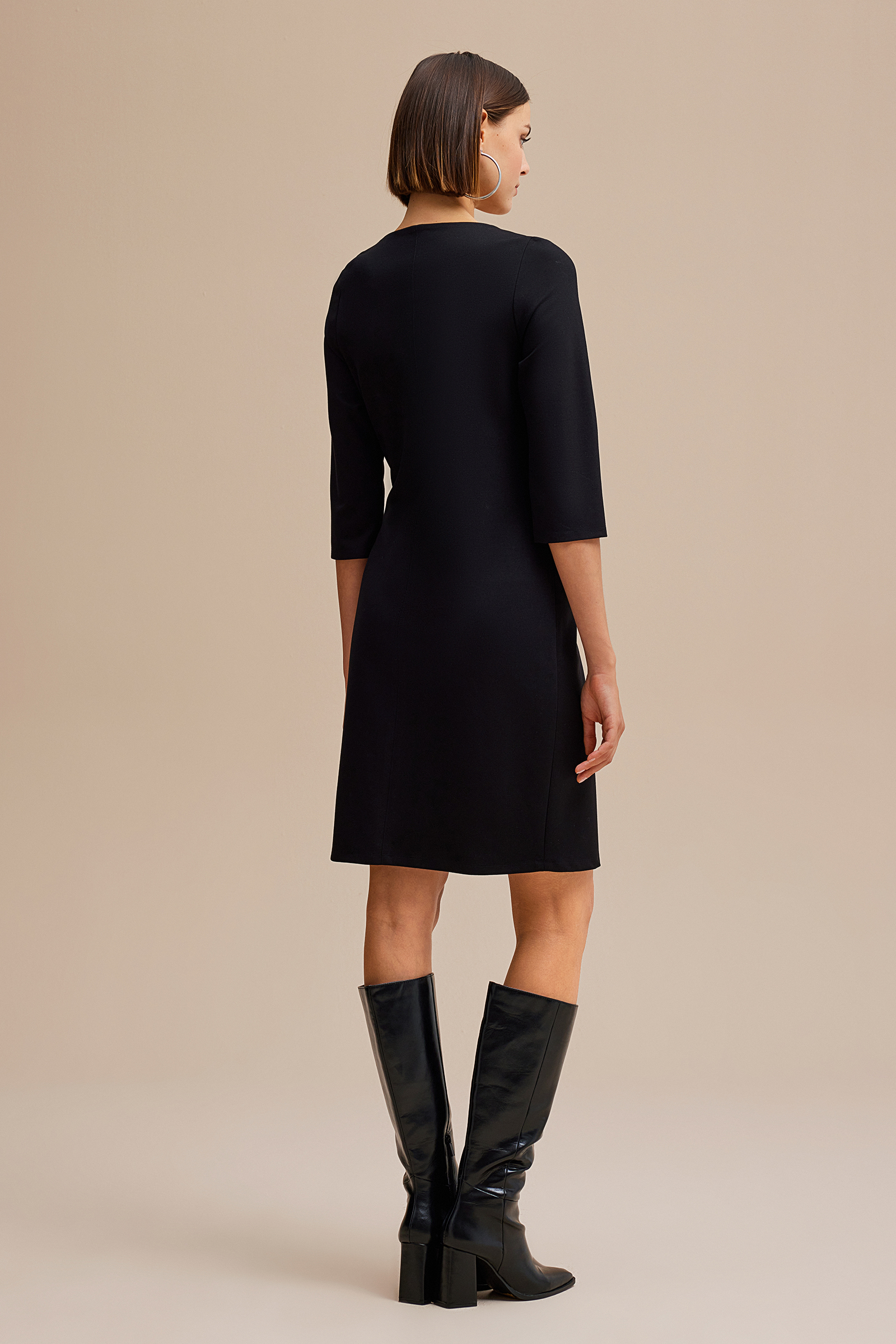 Bağlama Detaylı Örme Elbise