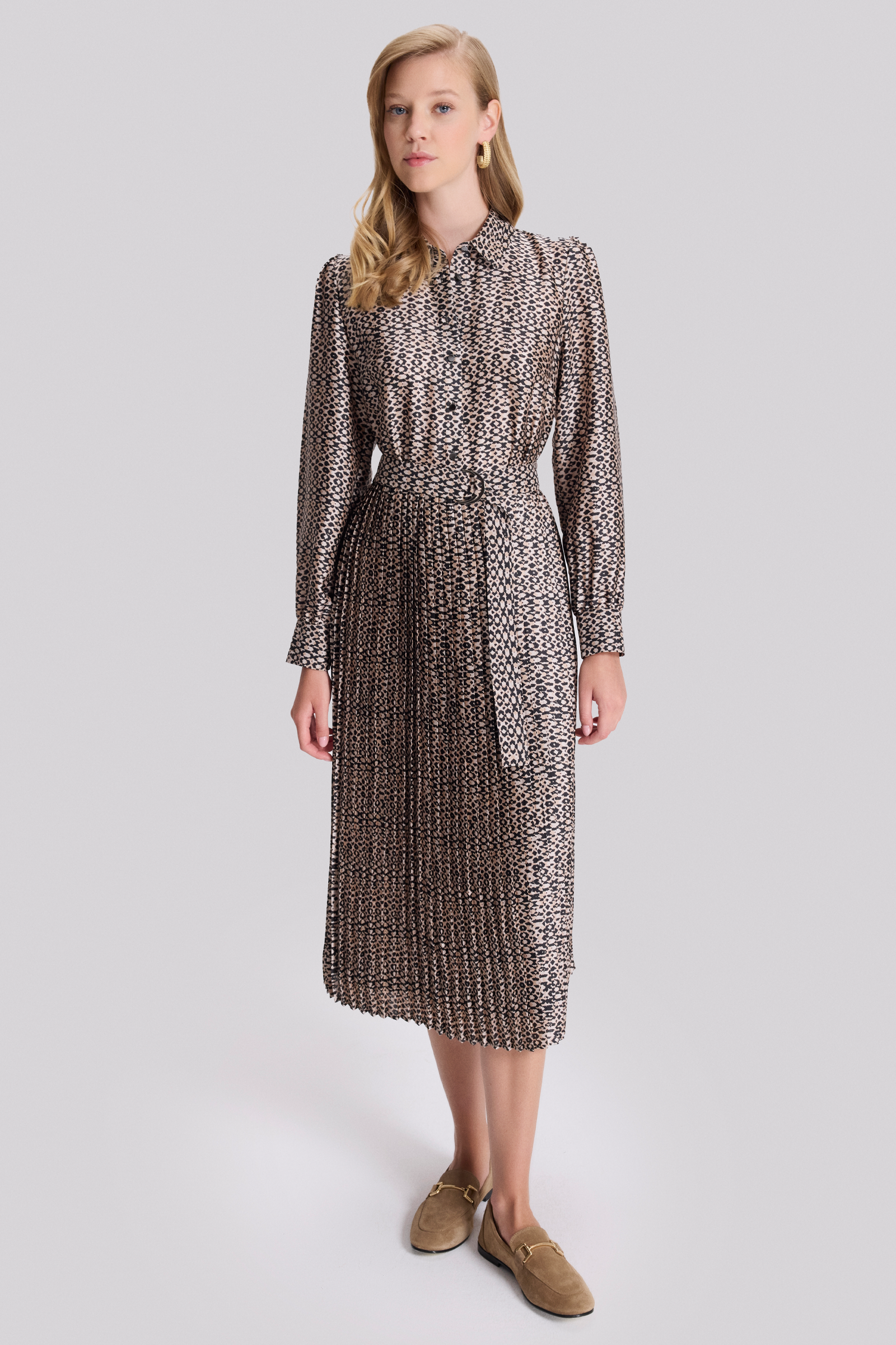 Piliseli Gömlek Elbise