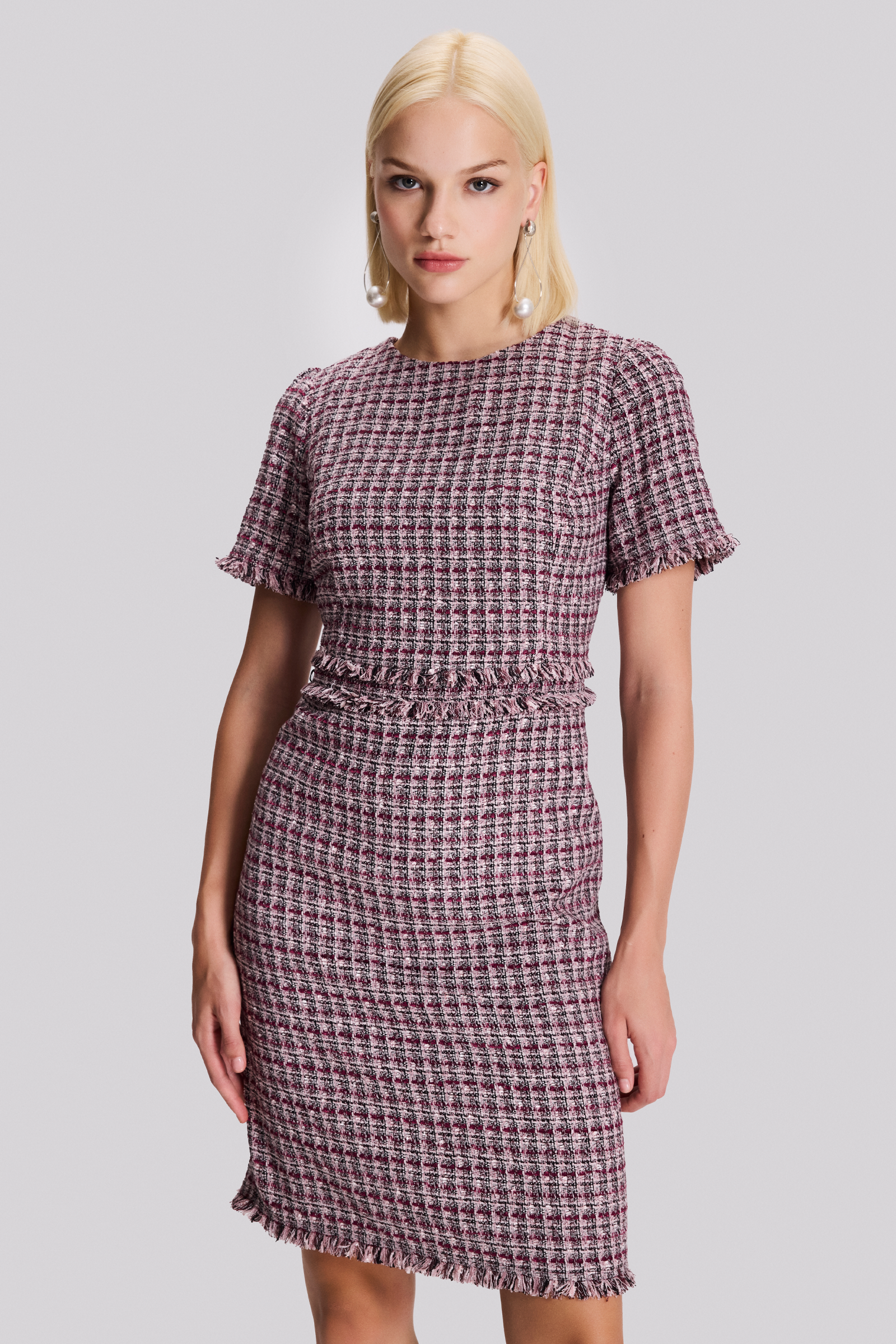 Yarım Kollu Tüvit Elbise