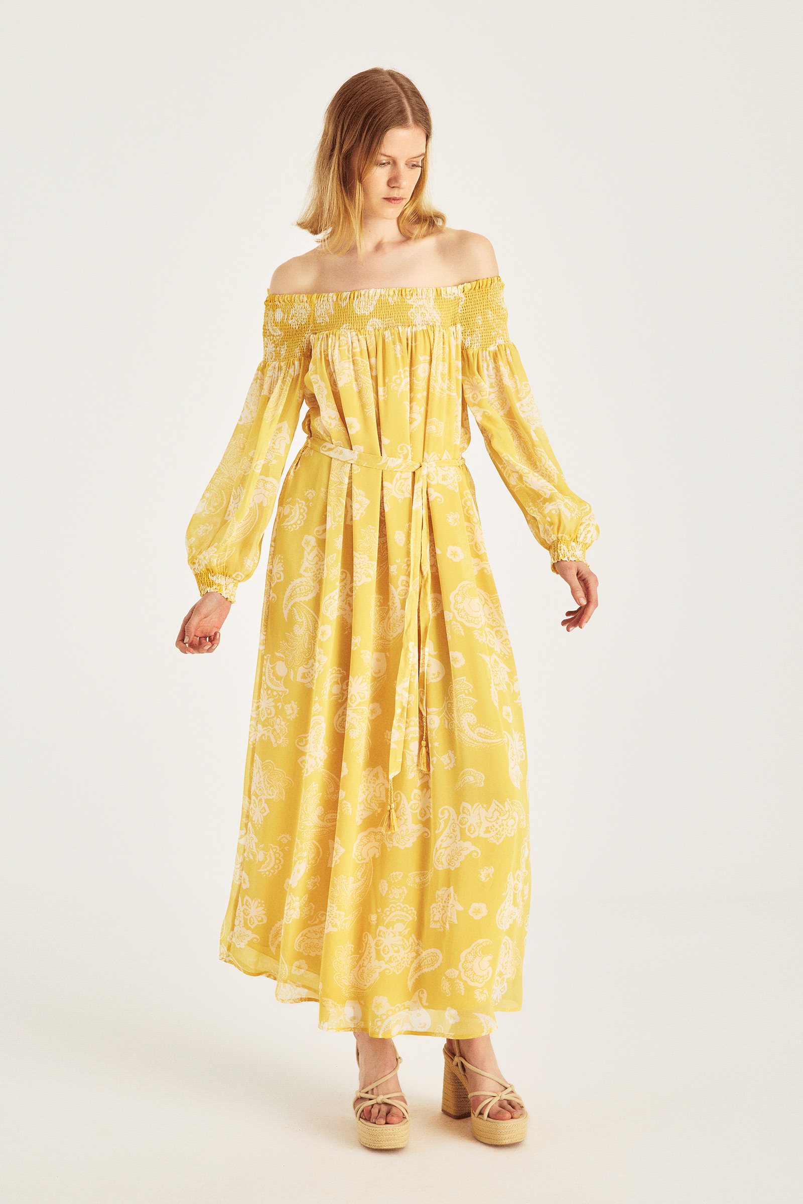 Madonna Yaka Maxi Boy Elbise