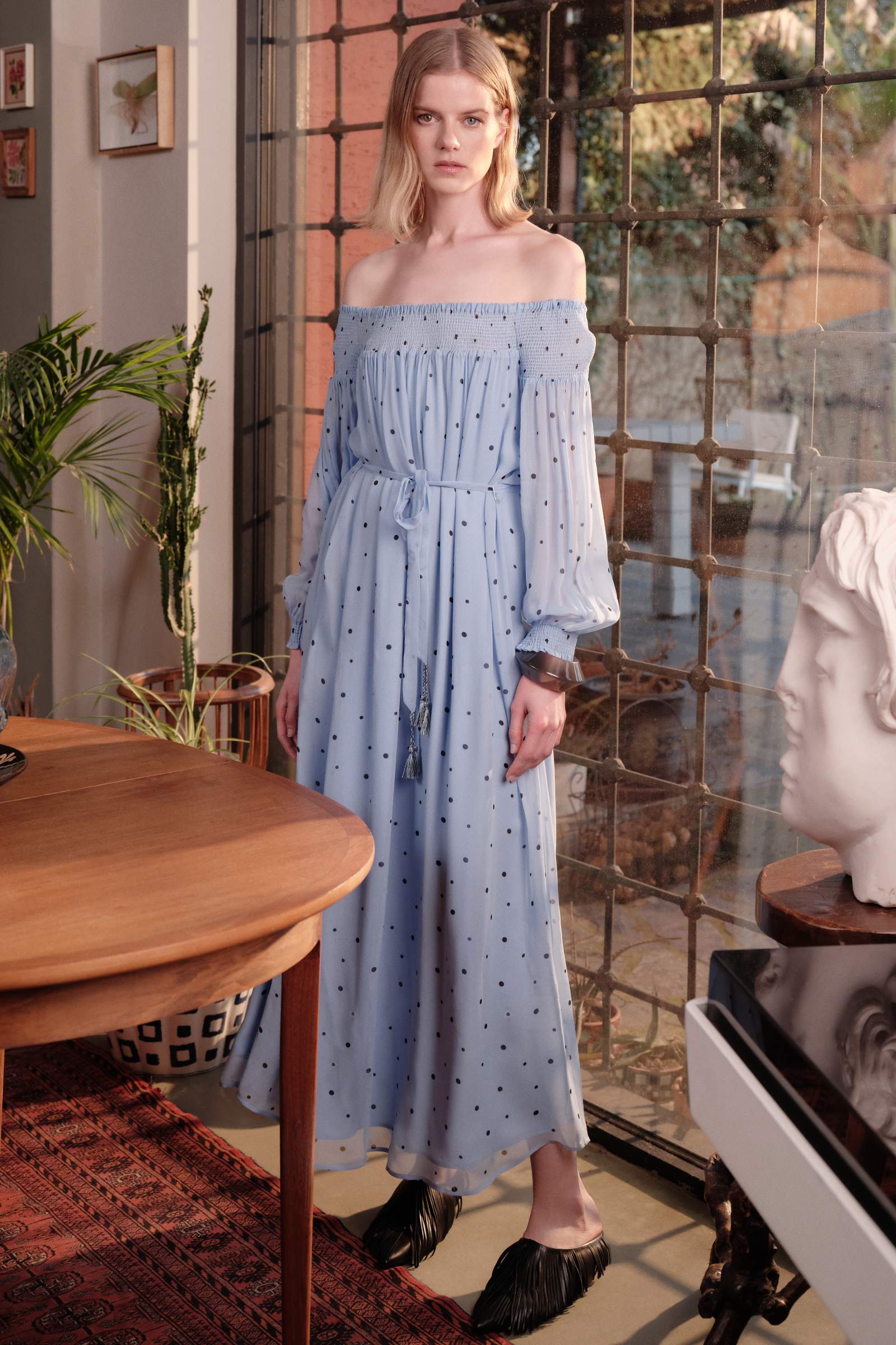 Madonna Yaka Maxi Boy Elbise