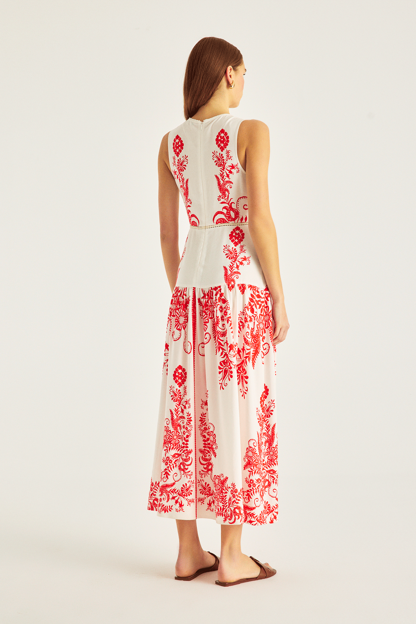 Keten Karışımlı Elbise