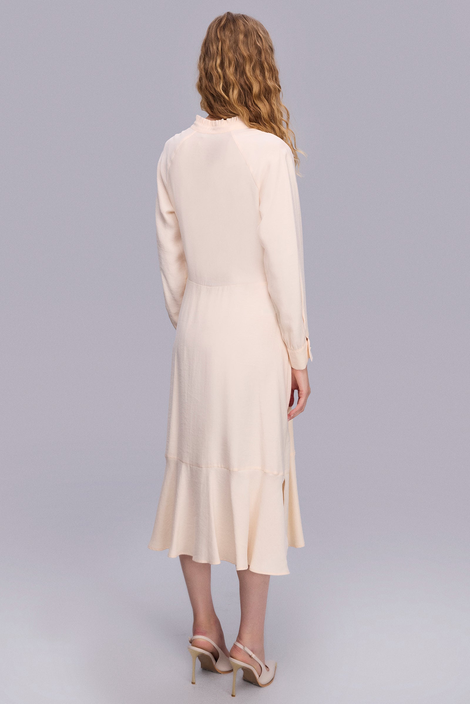 Kışaklı Midi Boy Elbise