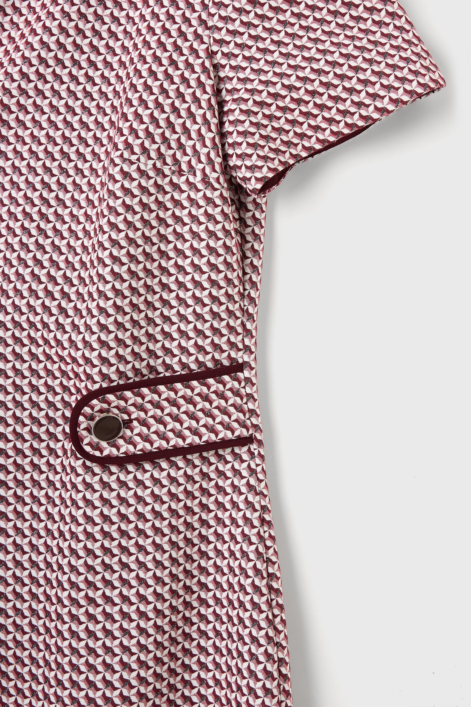 Yarım Kollu Jakarlı Elbise