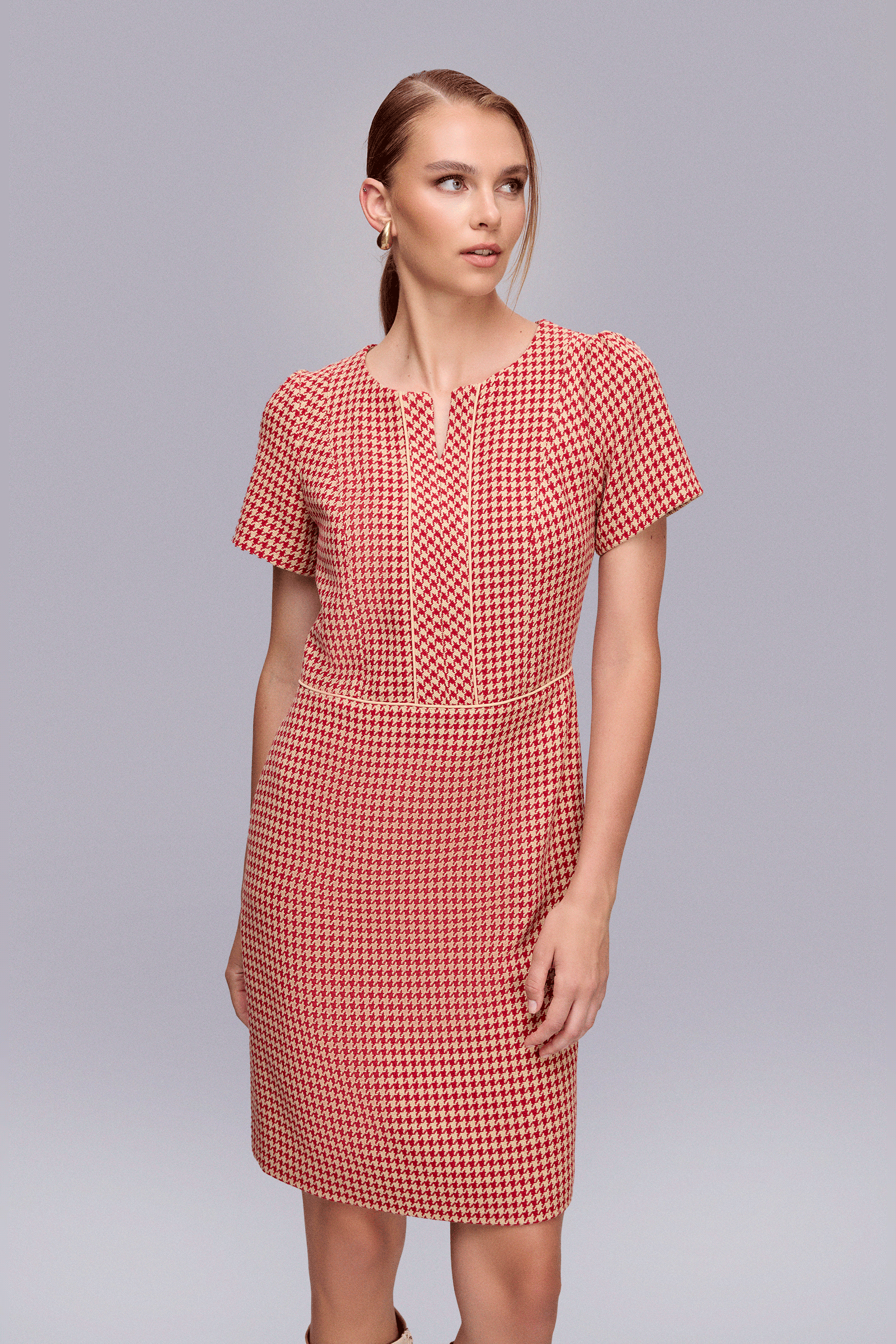 Yarım Kollu Tüvit Elbise