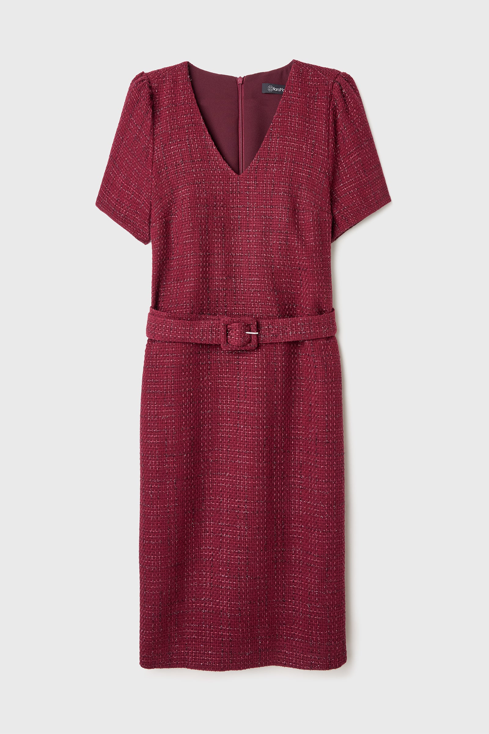 Kemerli Tüvit Elbise