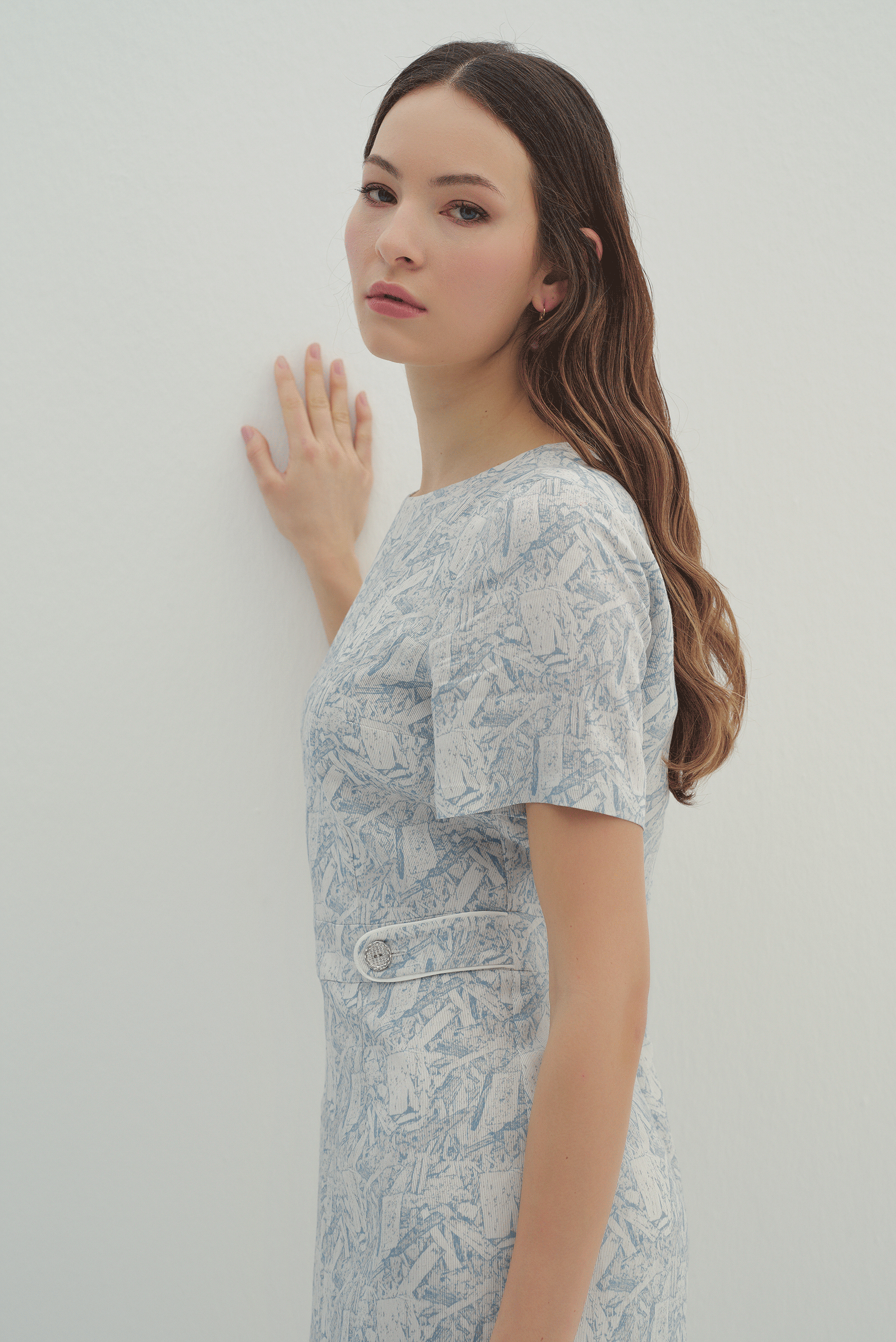 Kemerli Midi Boy Elbise