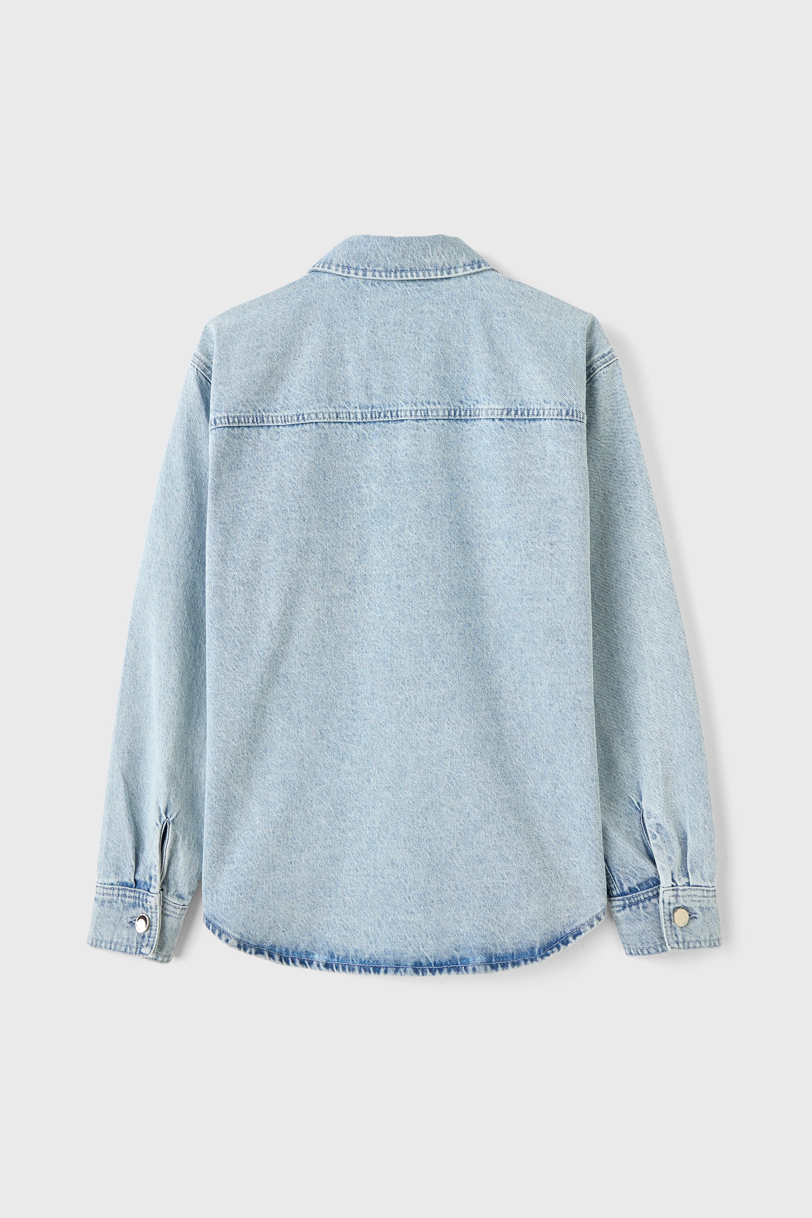 Taş Baskılı Denim Ceket