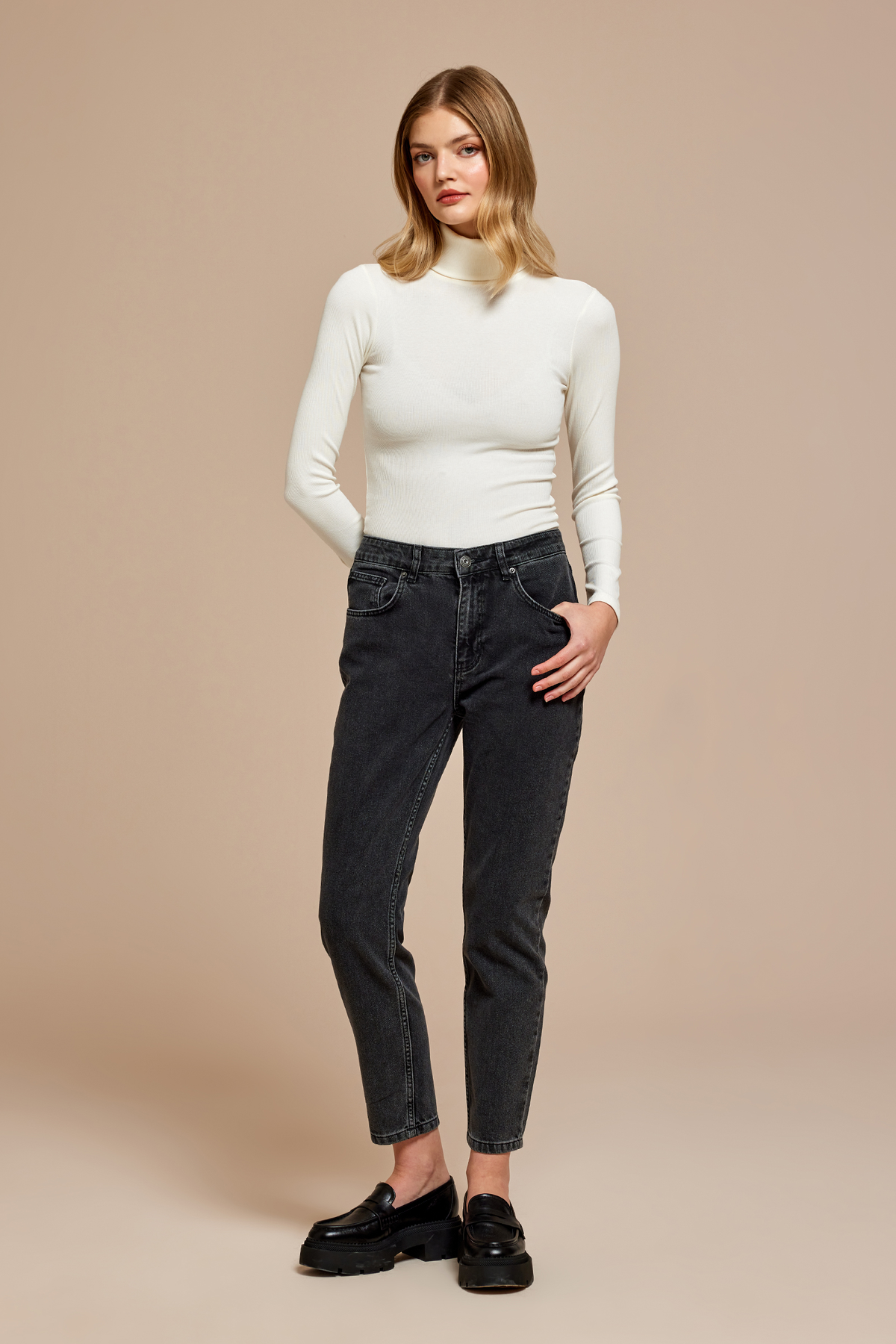 Havuç Form Denim Pantolon