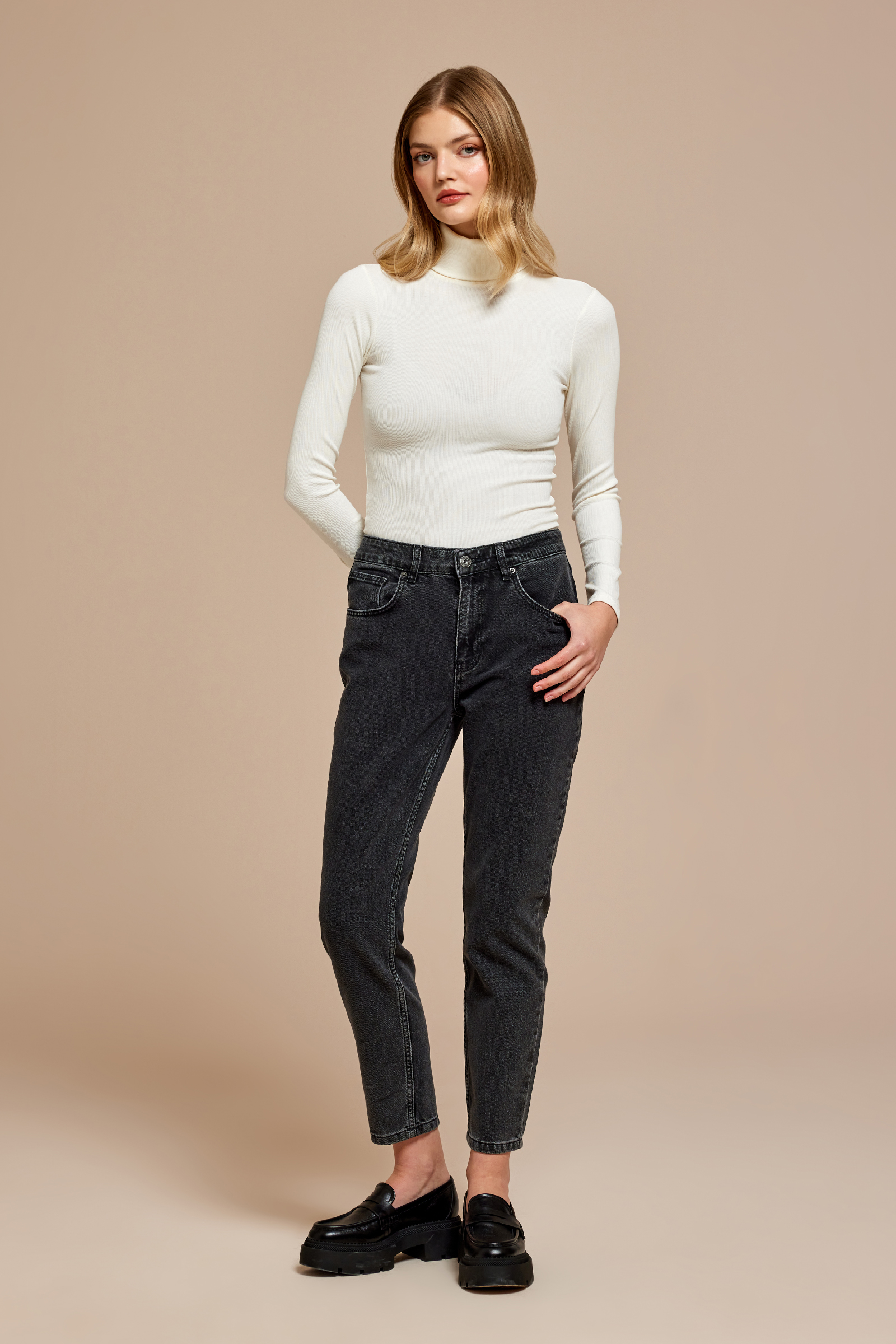 Havuç Form Denim Pantolon