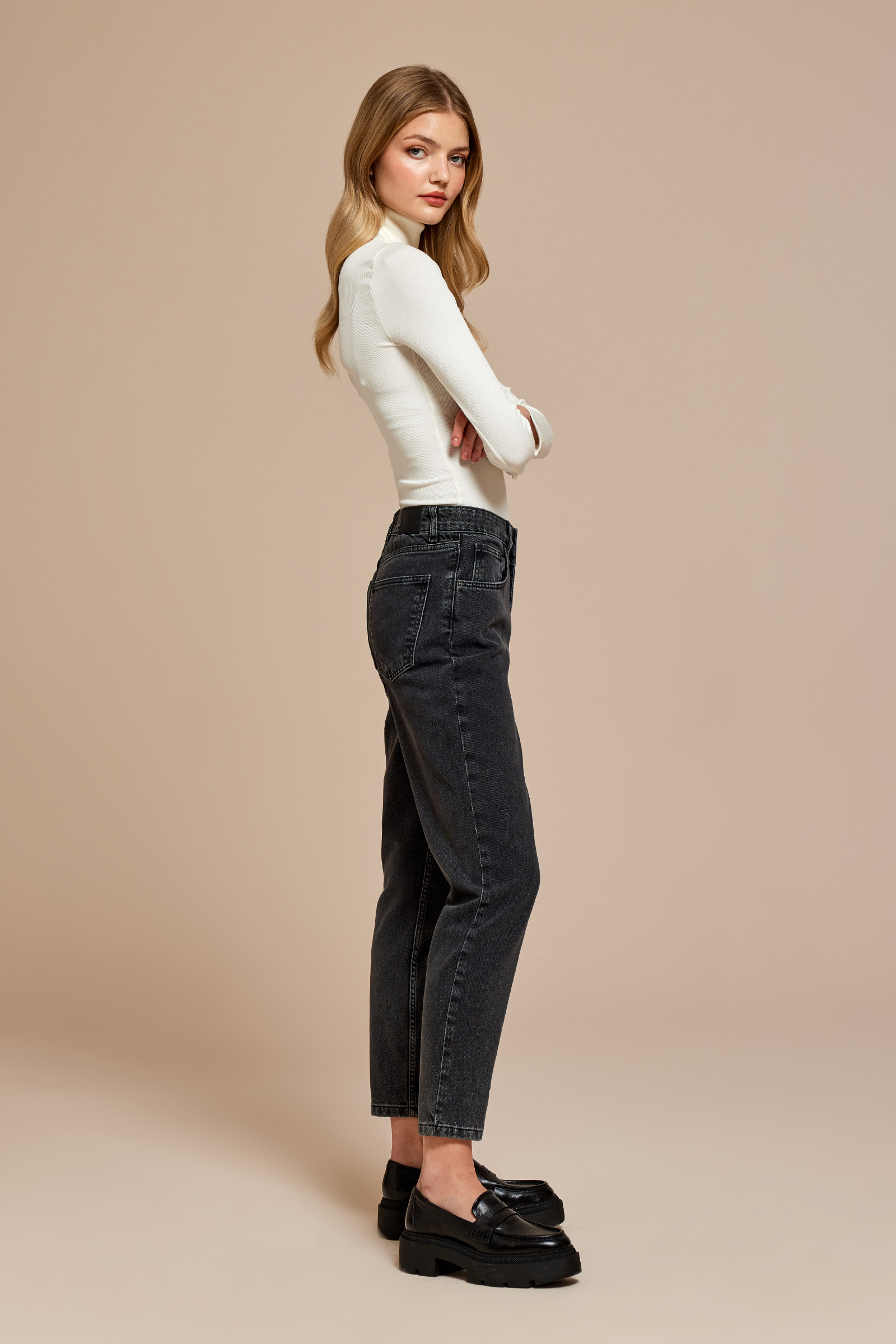 Havuç Form Denim Pantolon