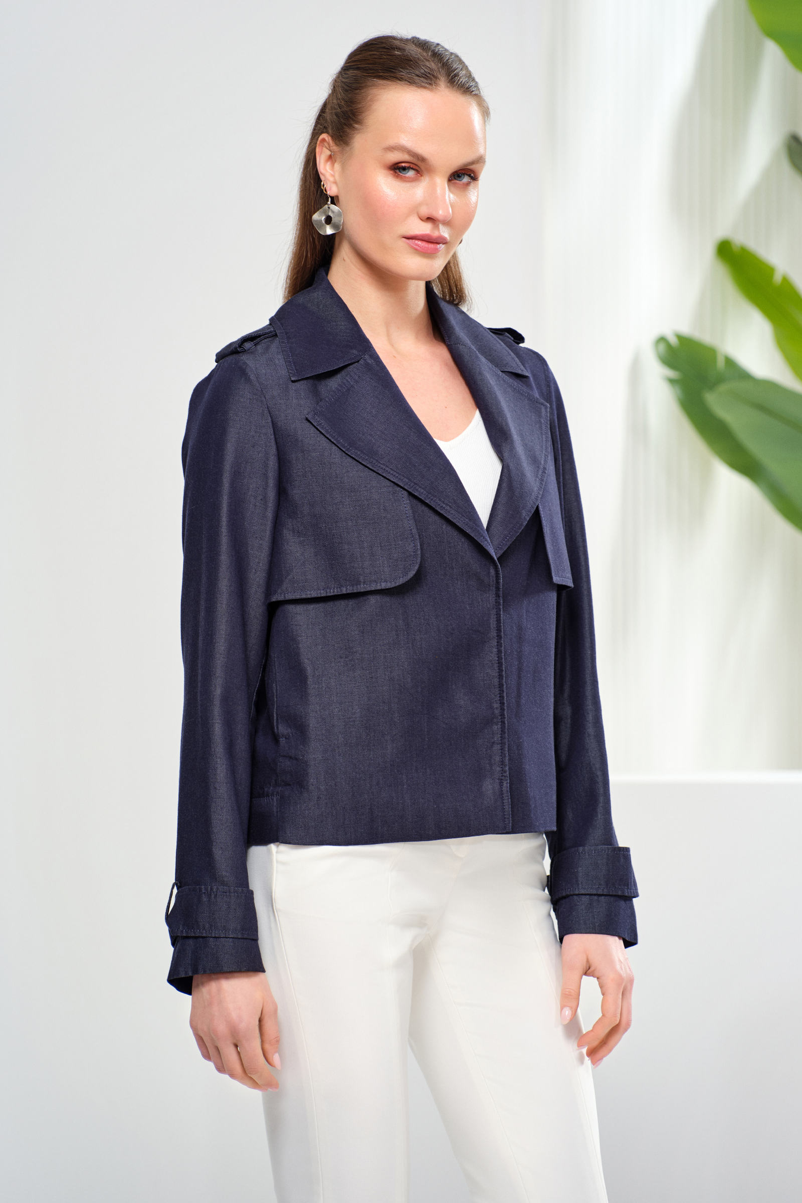 Lyocell Denim Spor Ceket