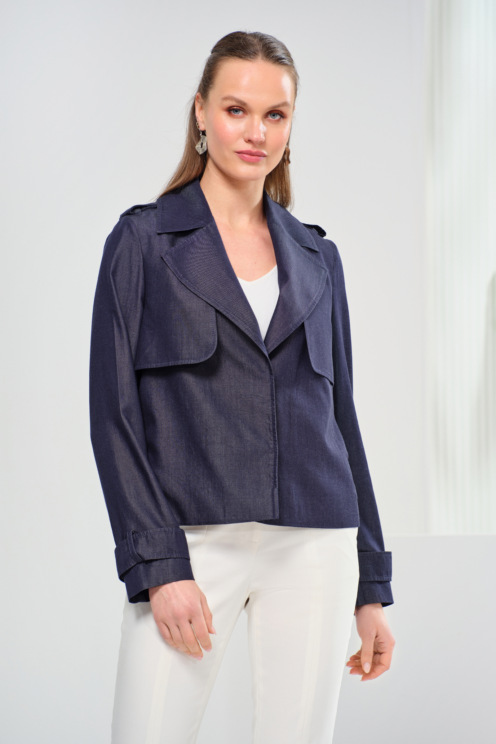 Lyocell Denim Spor Ceket