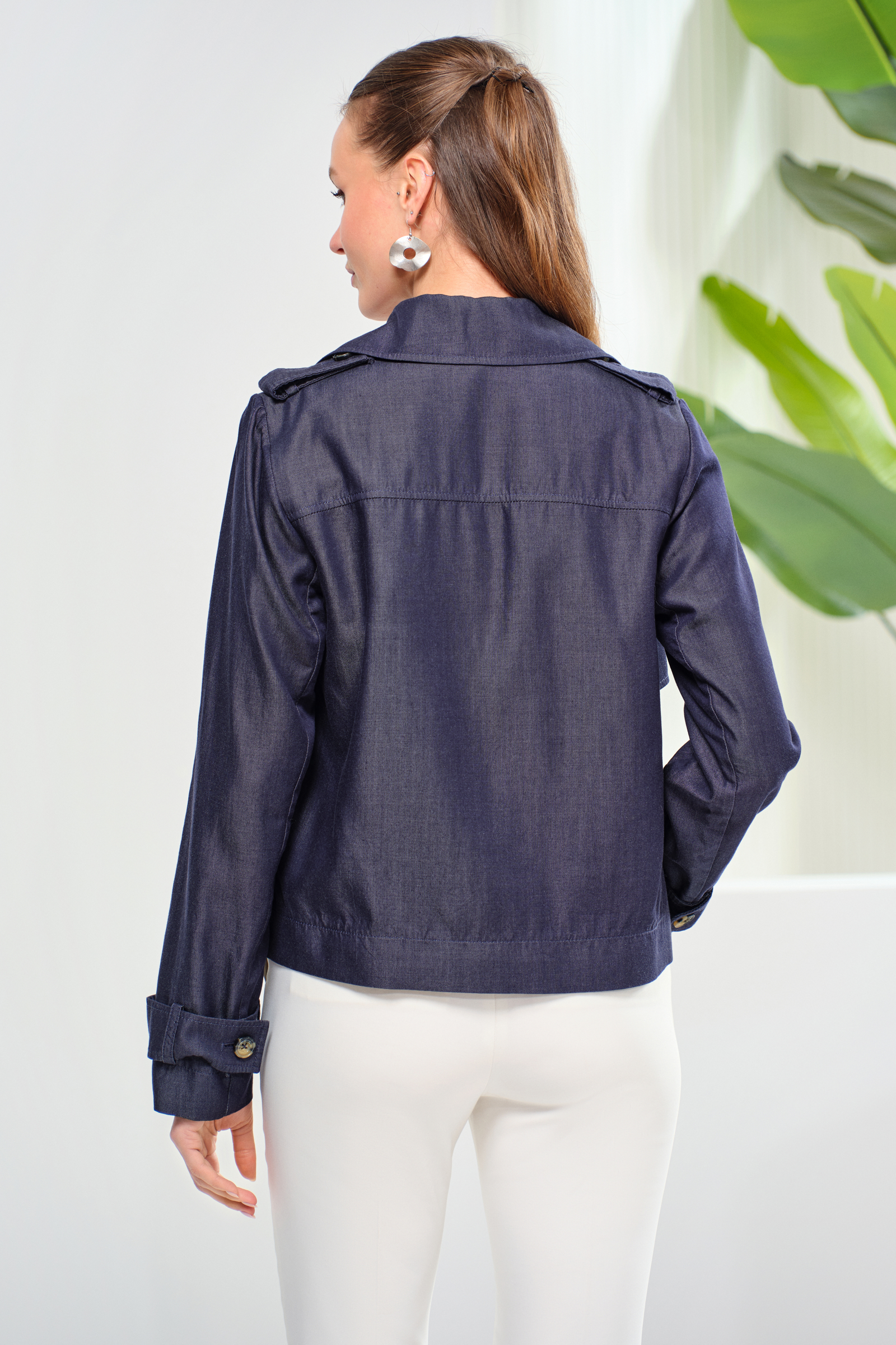 Lyocell Denim Spor Ceket