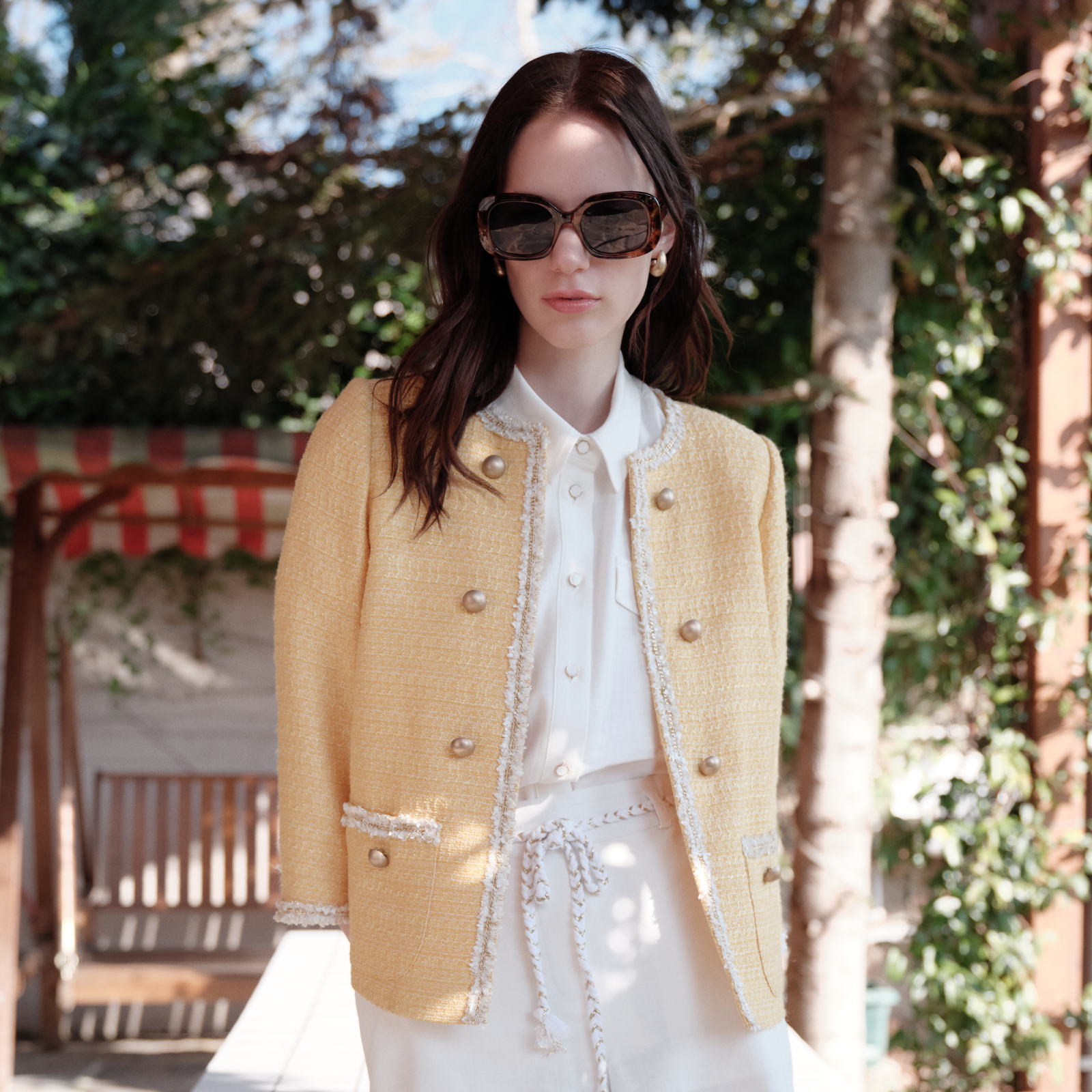 Düğme Detaylı Tüvit Ceket