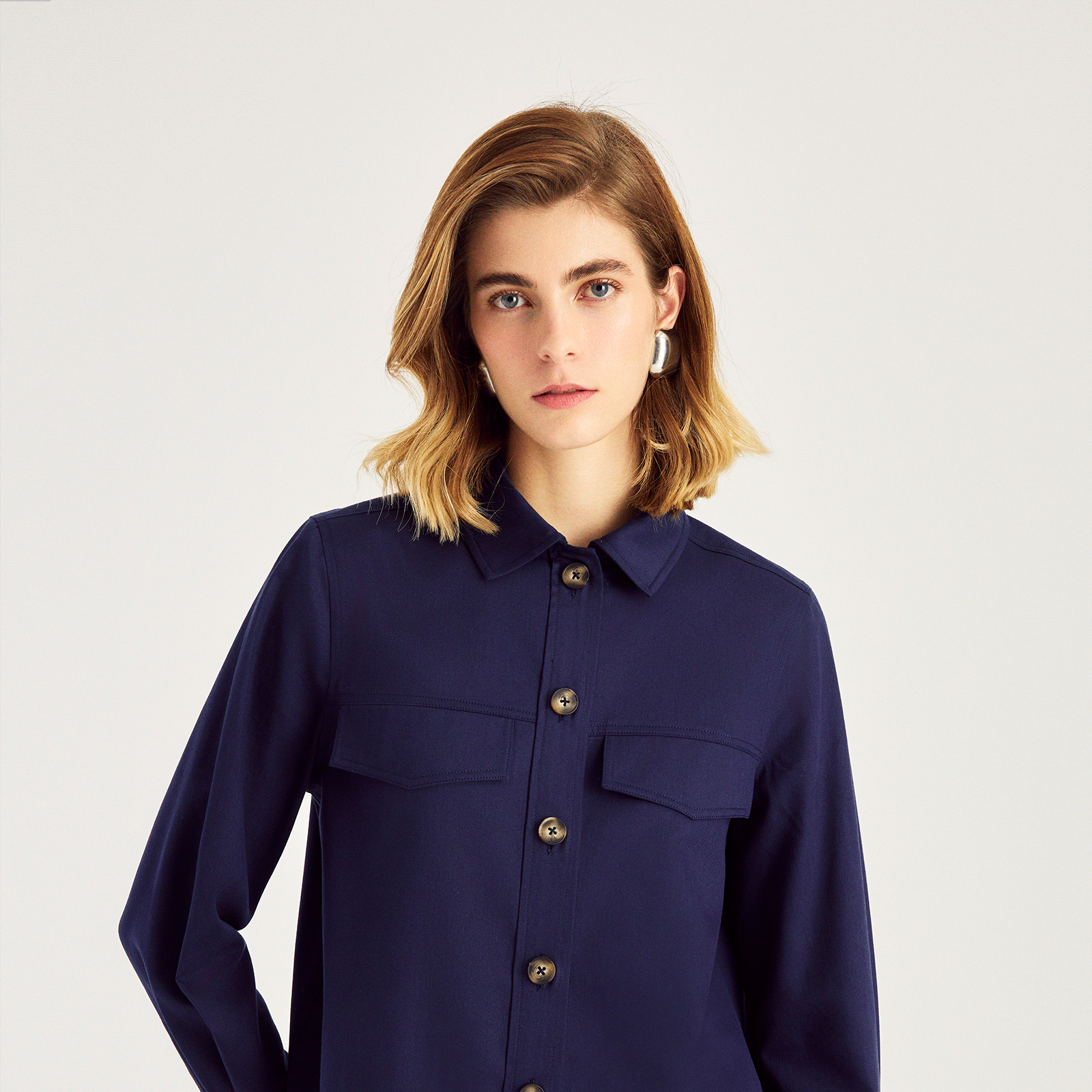 Düğmeli Spor Toprak Ceket