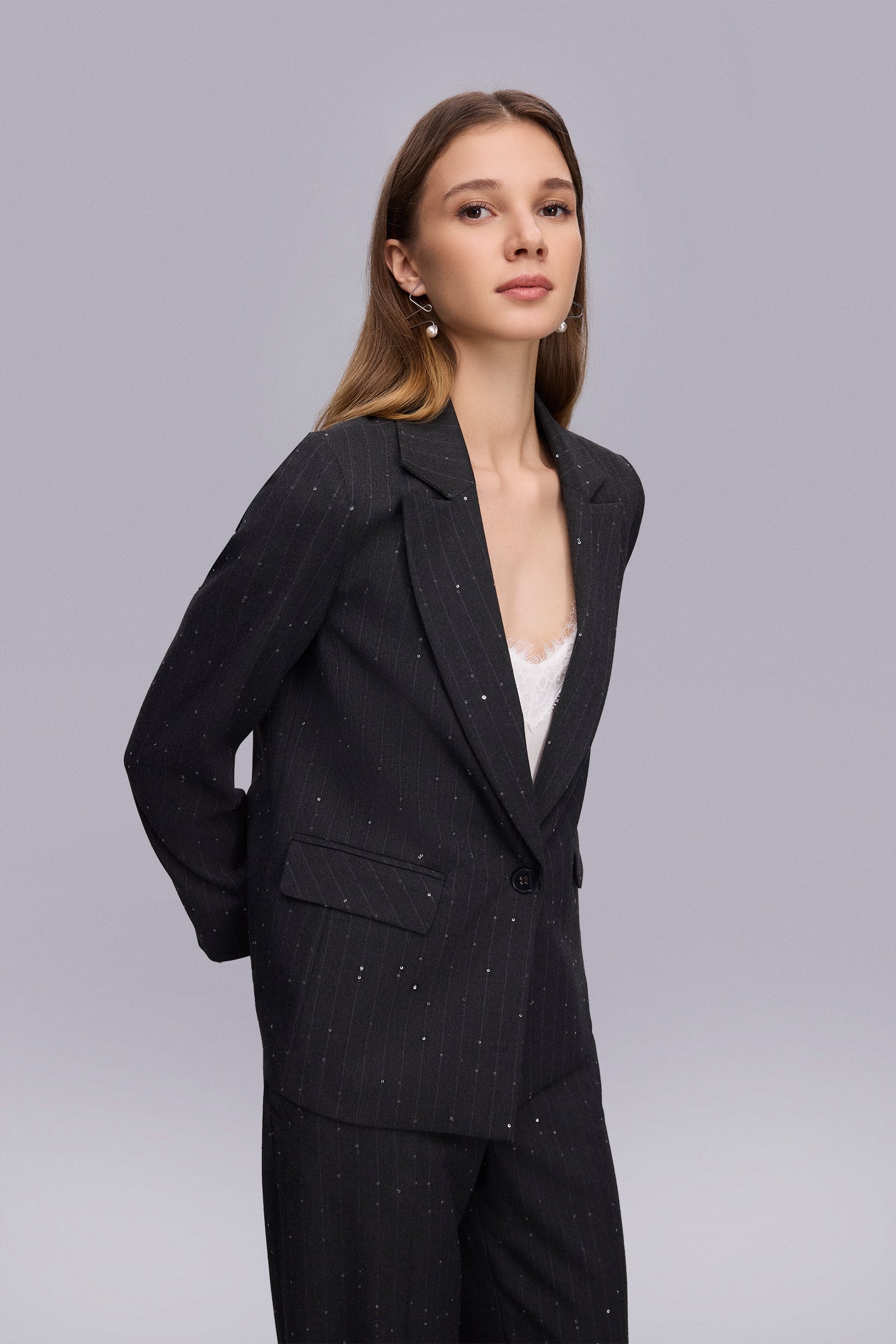 Kolucu Detaylı Klasik Ceket