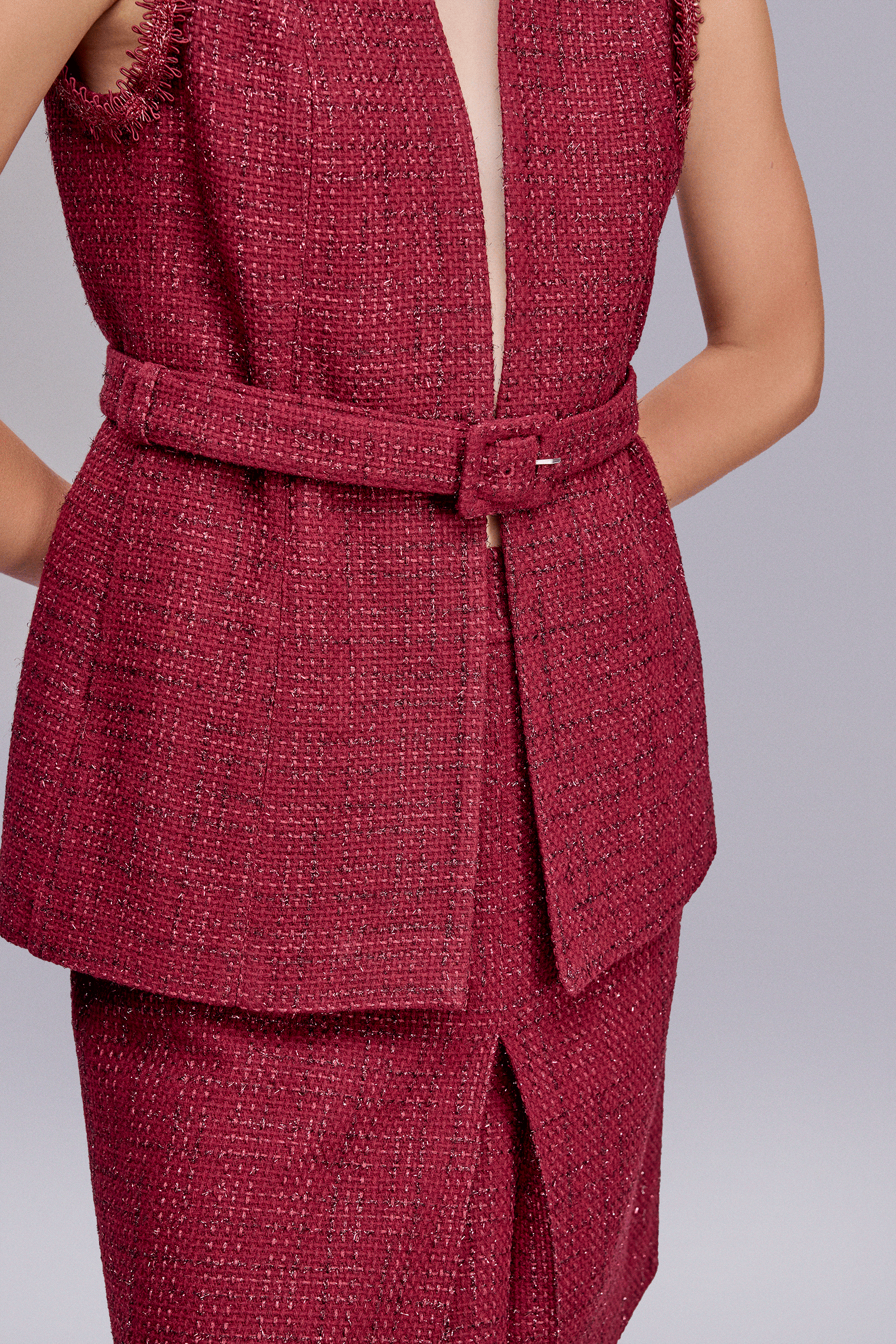 Tüvit Kemerli Yelek