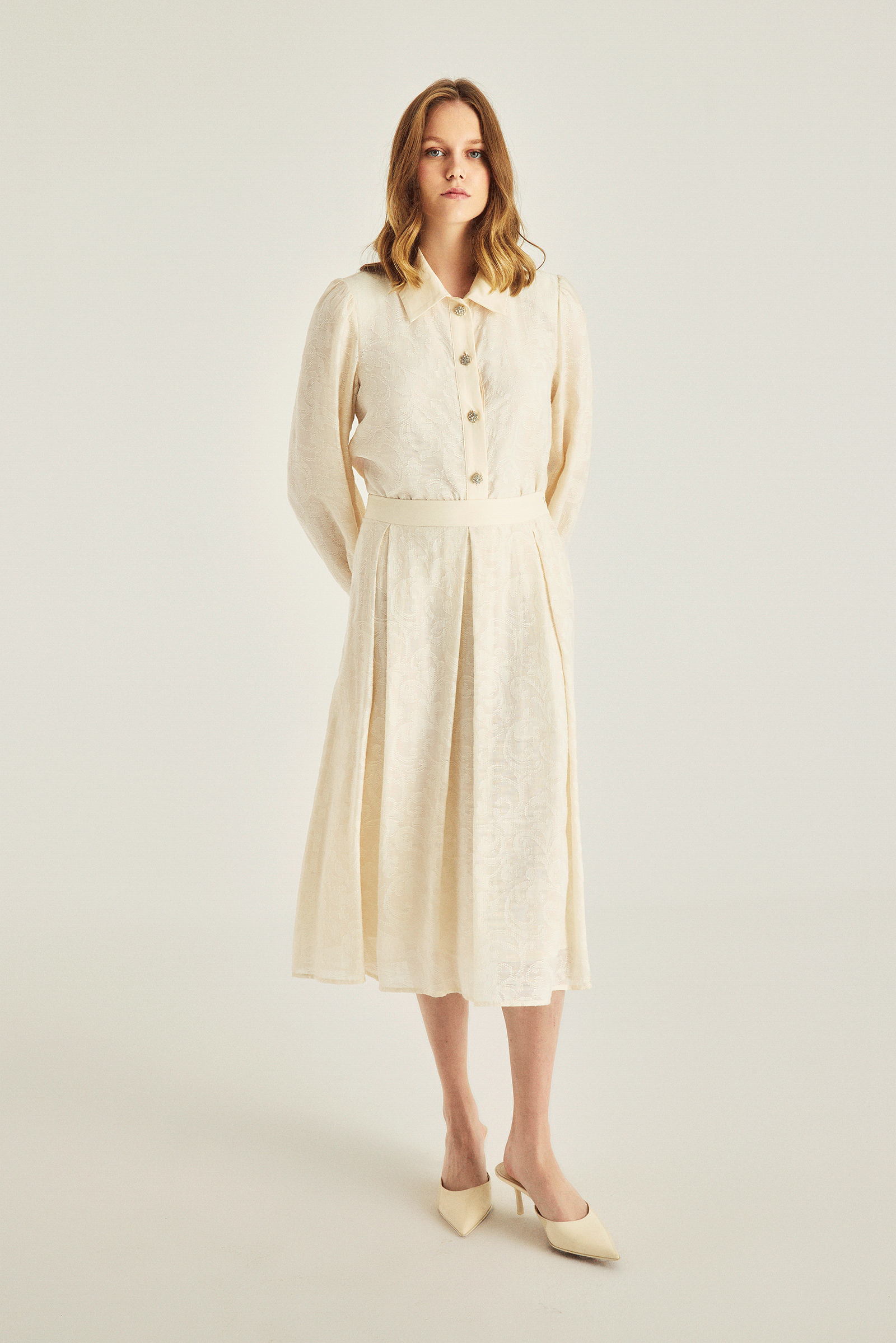 Pileli Midi Boy Etek