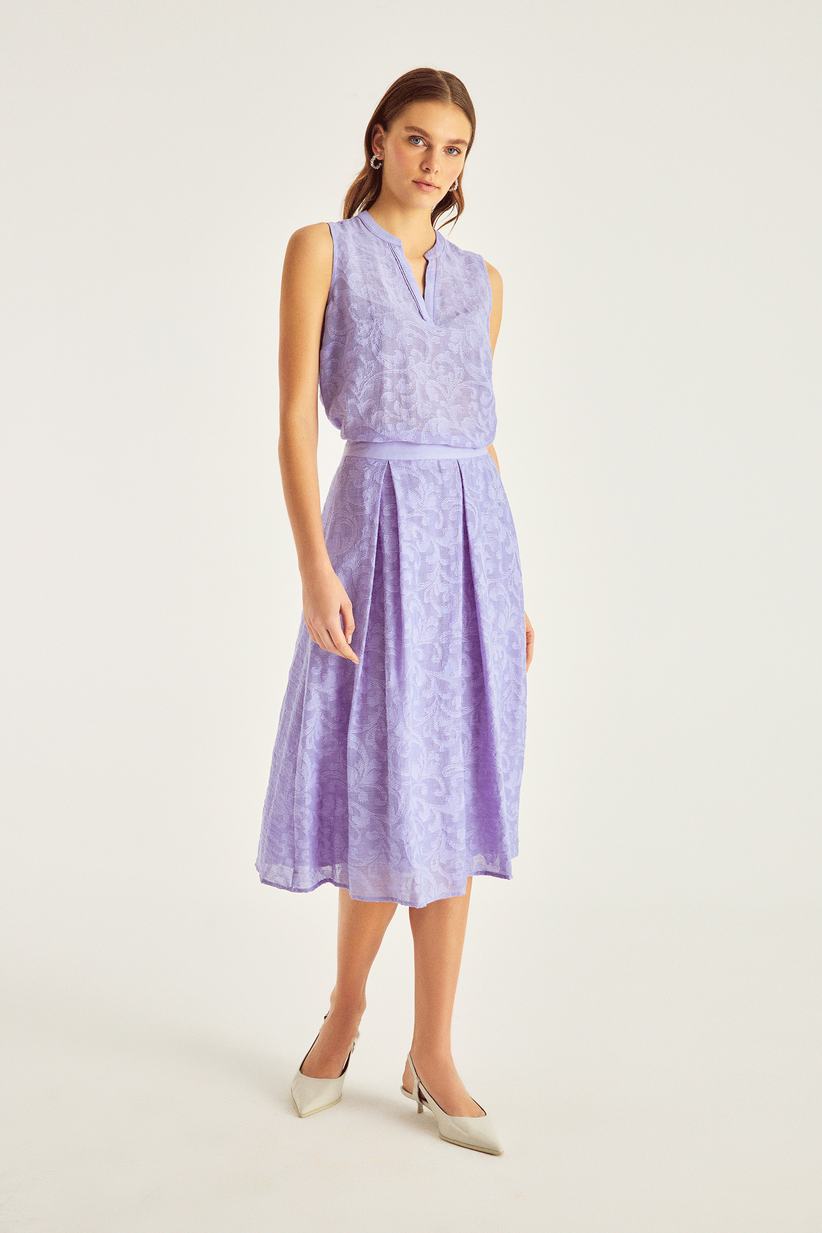 Pileli Midi Boy Etek