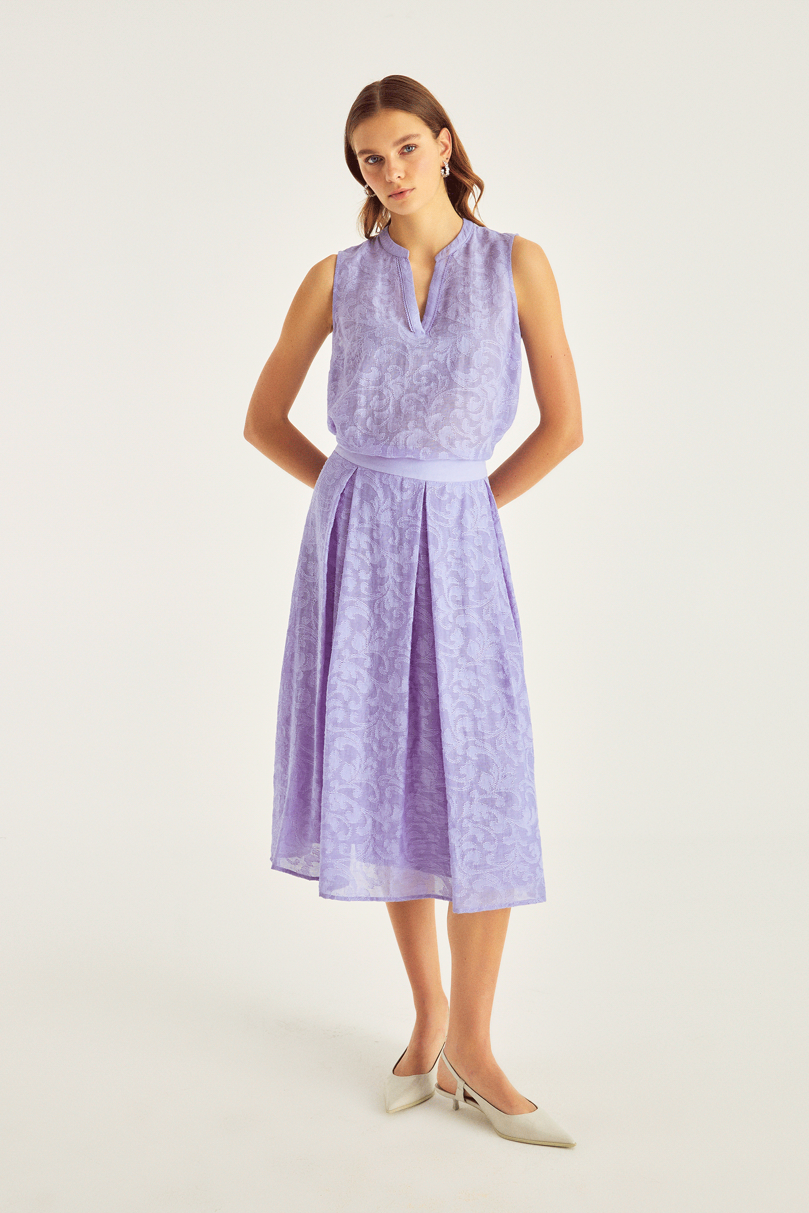 Pileli Midi Boy Etek