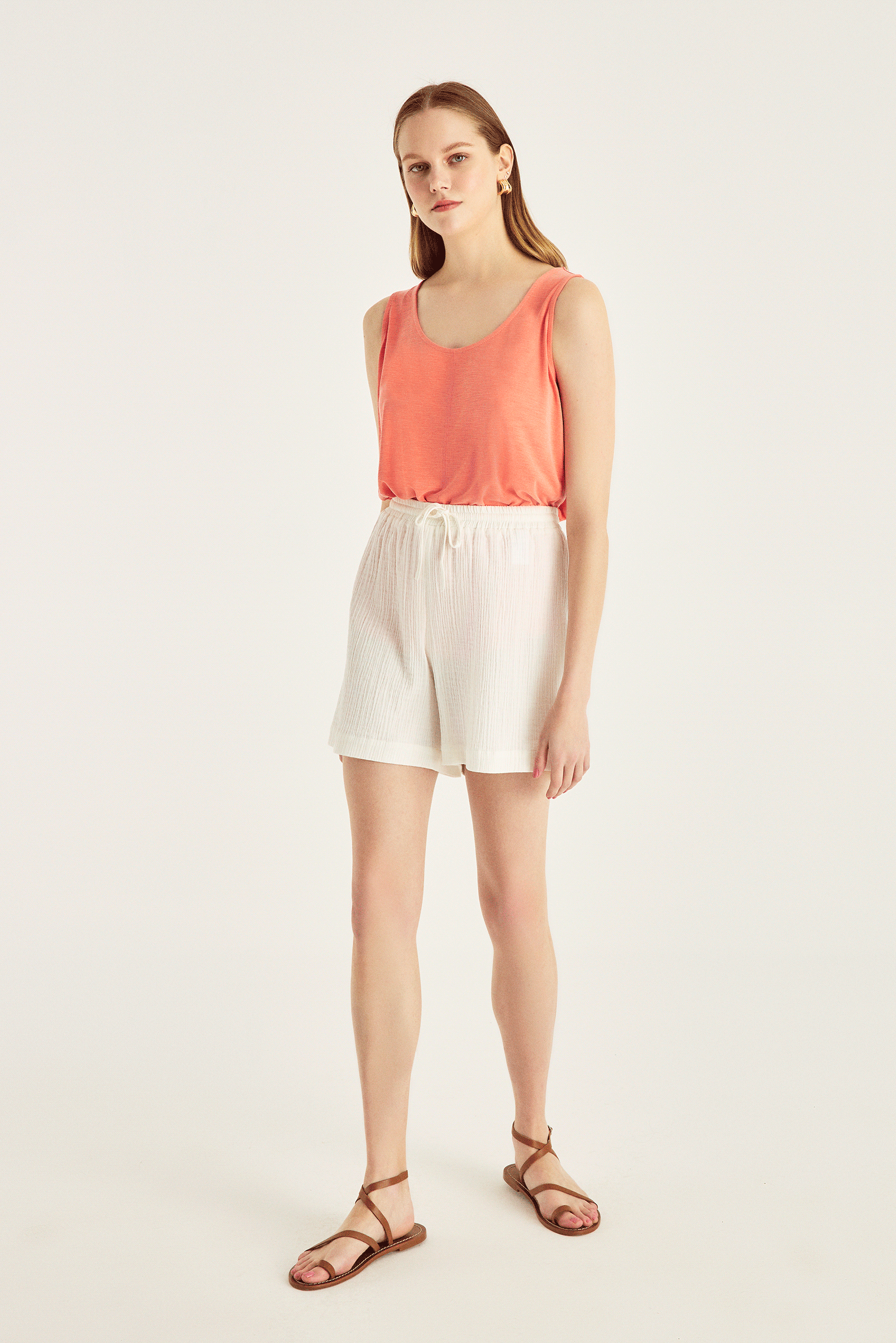 Beli Latikli Müslin Şort