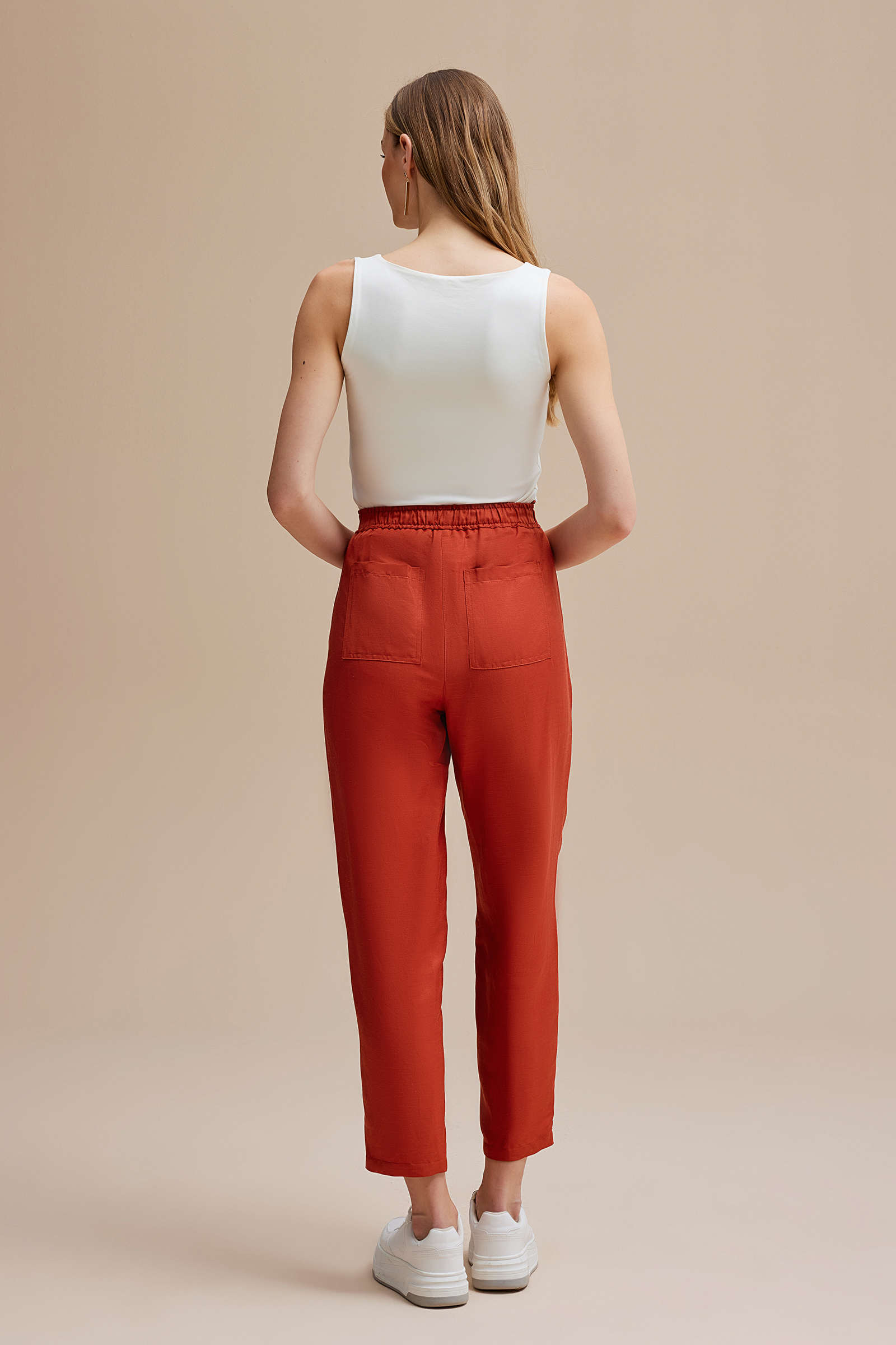 Beli Lastikli Havuç Form Spor Pantolon