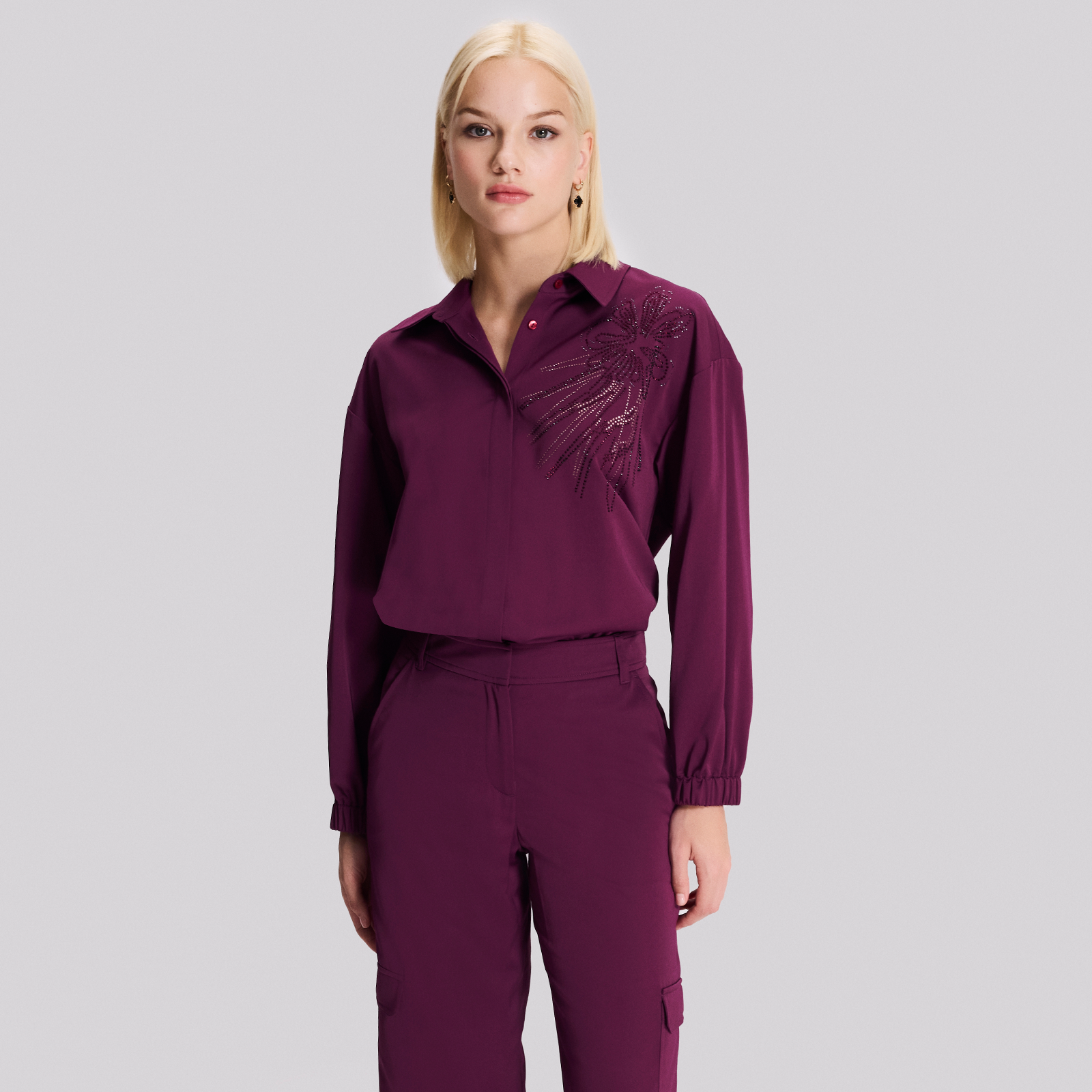 Kargo Cepli Saten Pantolon