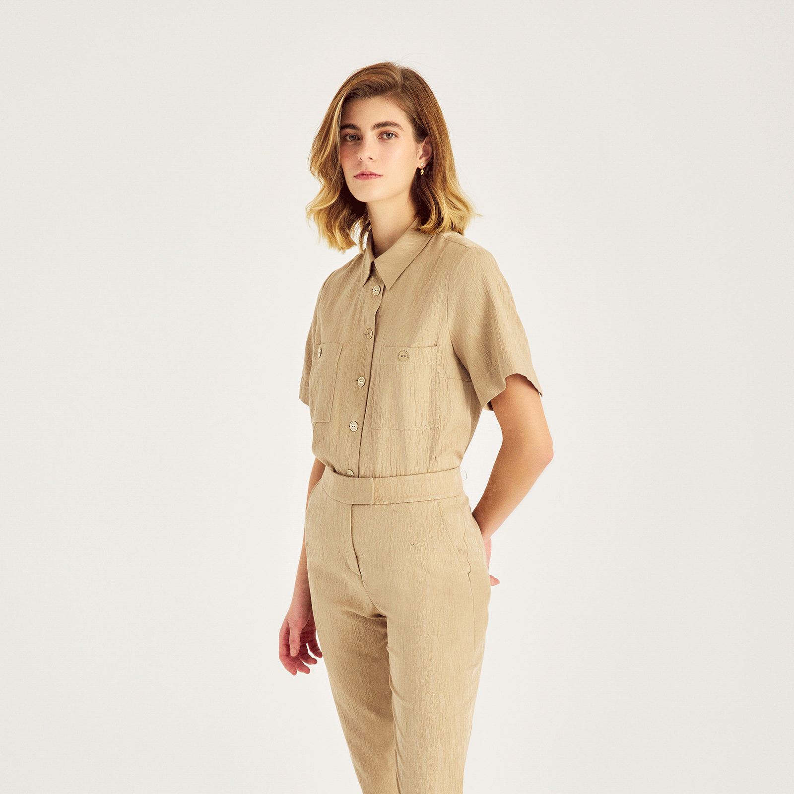 Boru Paça Dokulu Pantolon