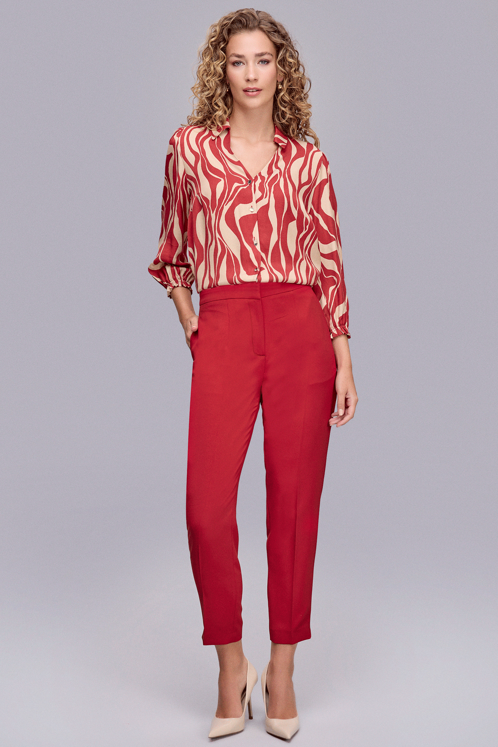 Havuç Form Camel Pantolon