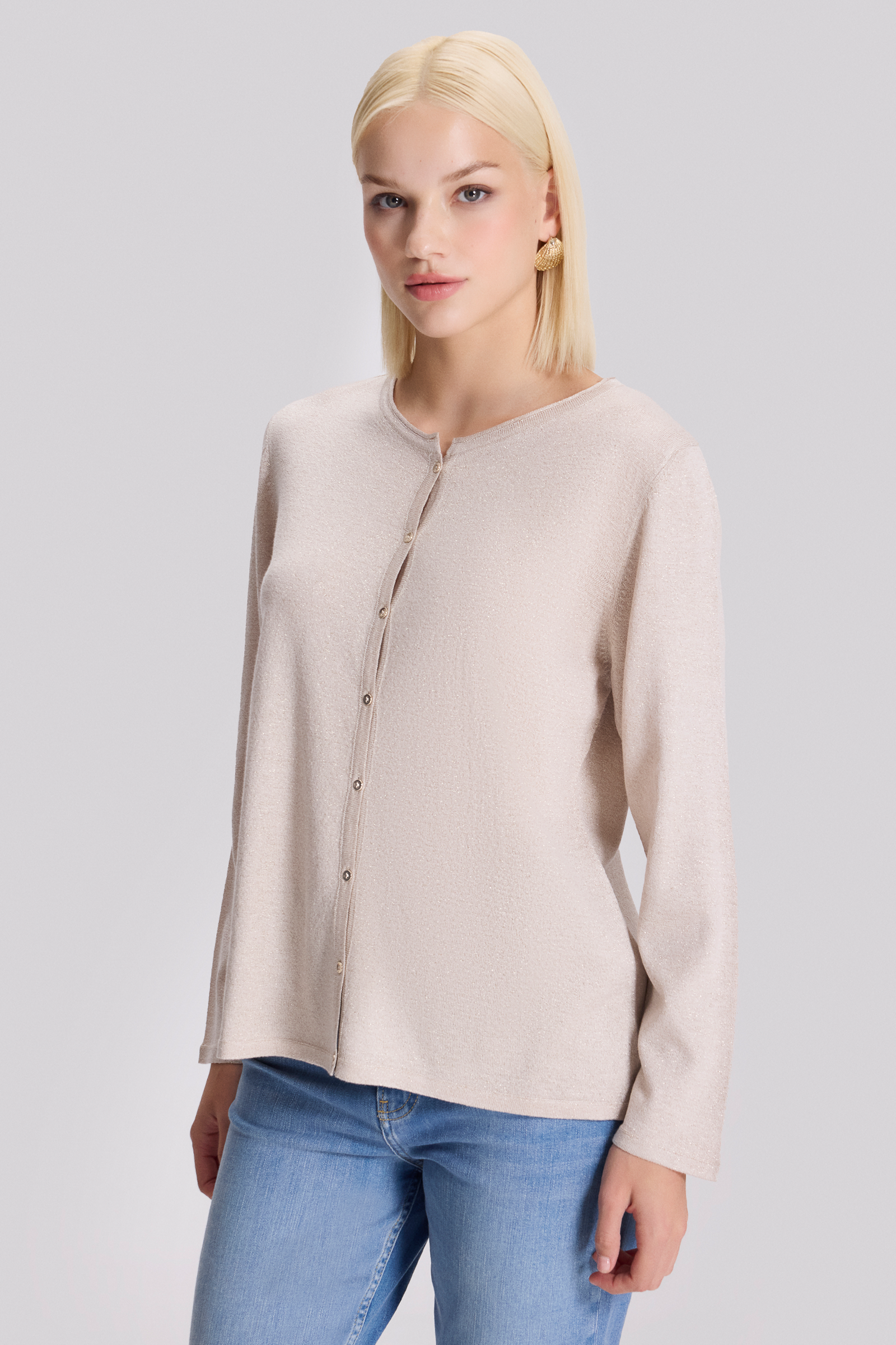 Düğmeli Triko Hırka